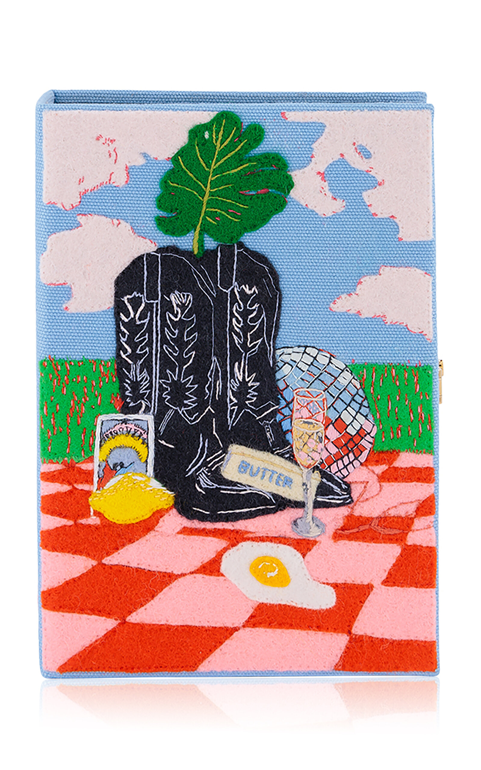 Olympia Le-Tan Cowboy Joy Book Clutch