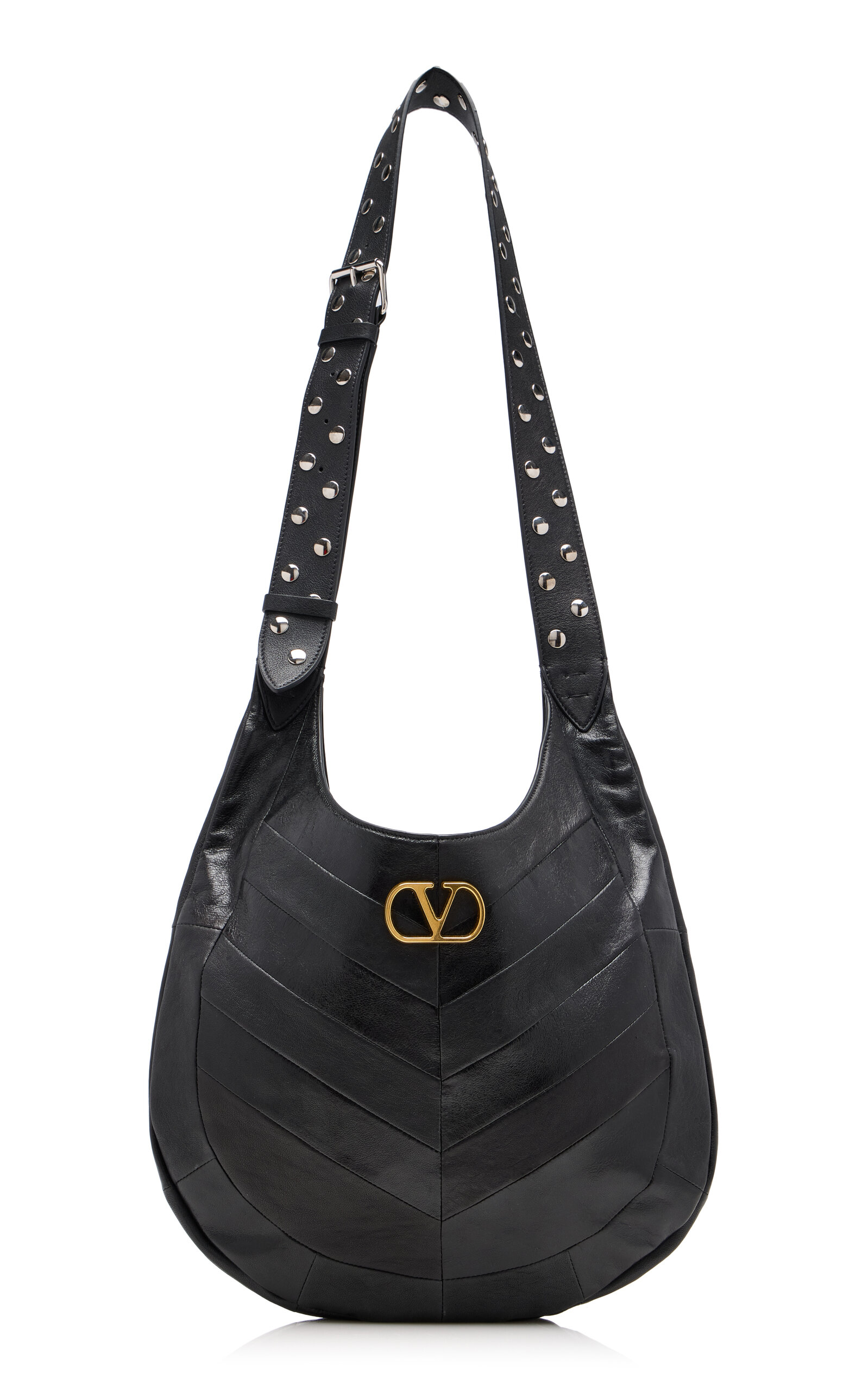 Valentino Garavani VLogo Nappa Leather Hobo Bag - Moda Operandi