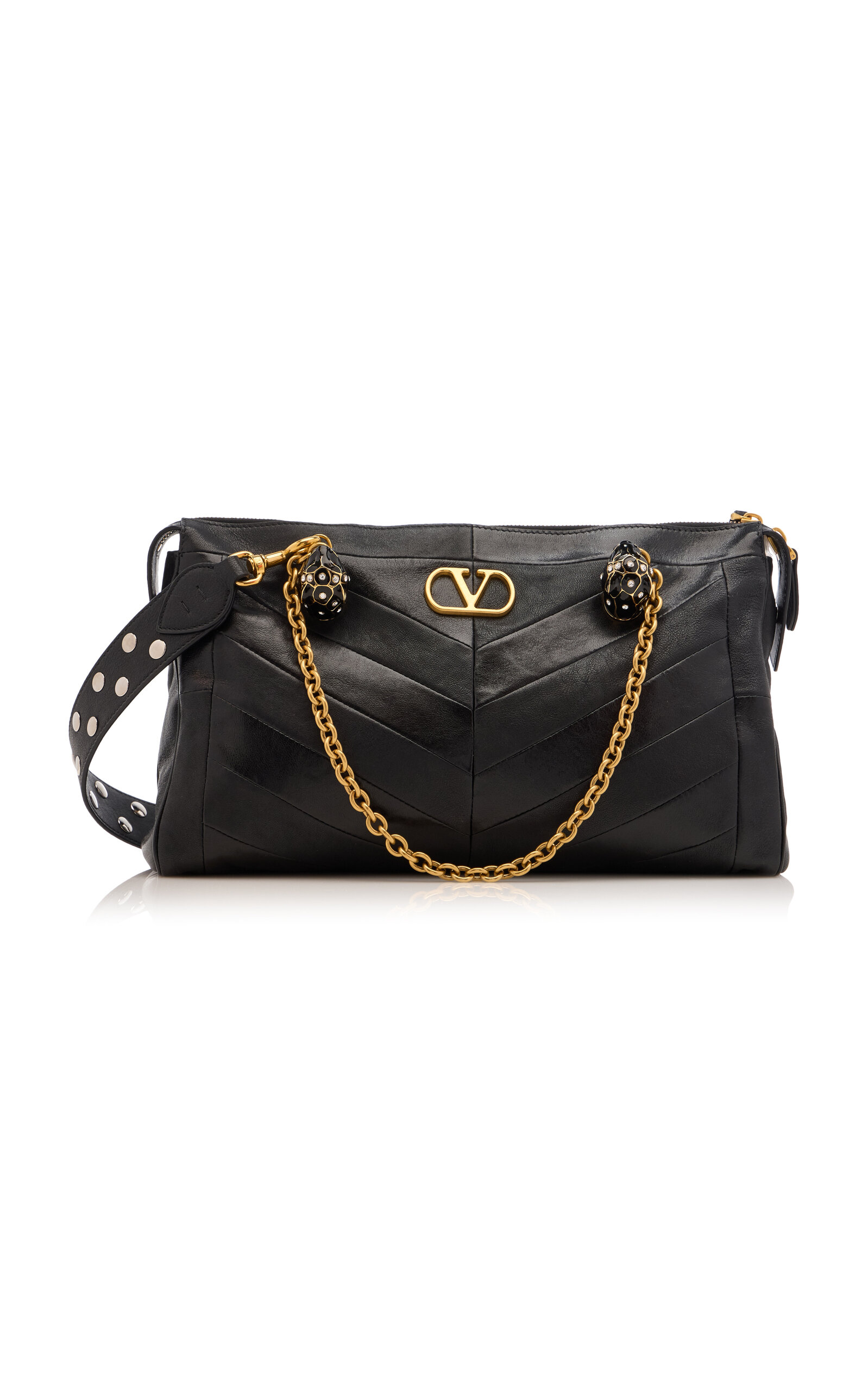 Valentino Garavani Panthea Medium Leather Tote Bag
