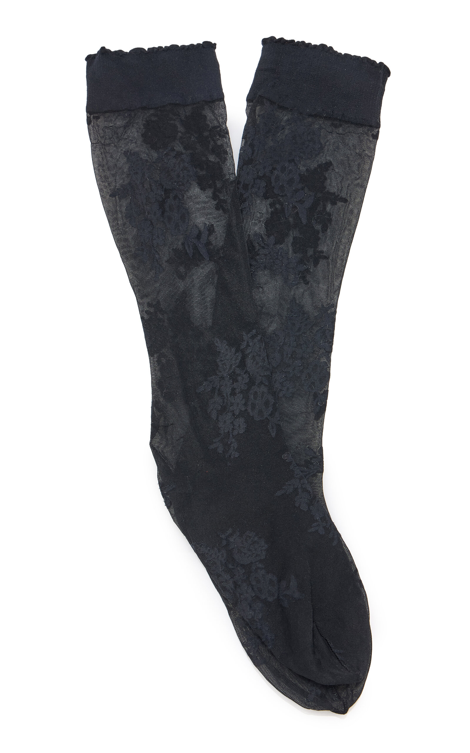 Valentino Garavani Sheer Lace Socks - Moda Operandi