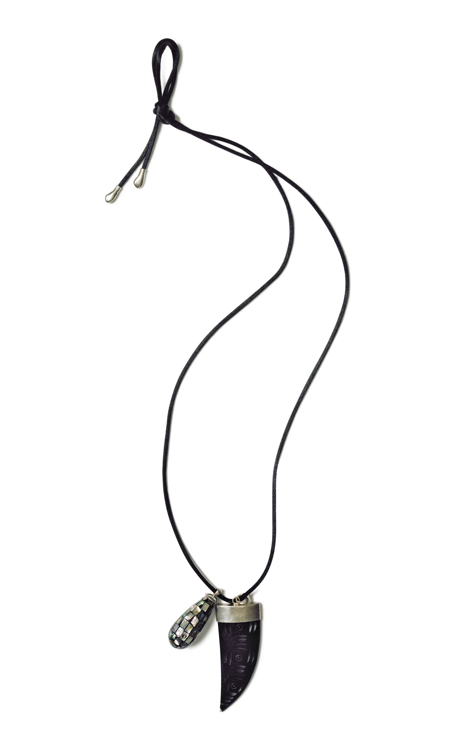 Chan Luu Sherri Sterling Silver Necklace - Black - OS - Moda Operandi