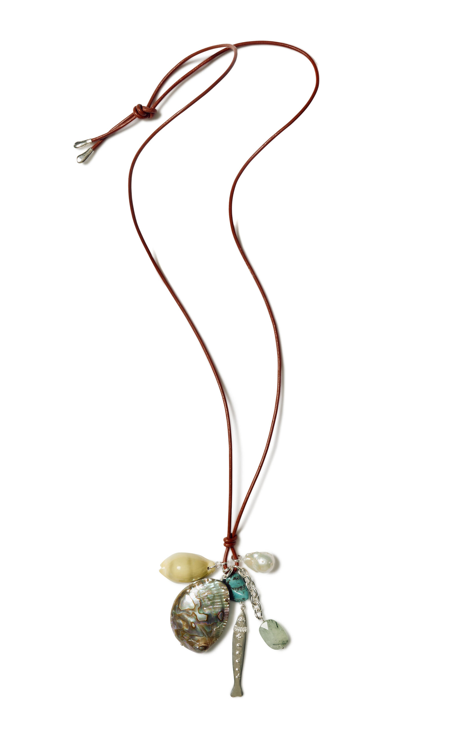 Fishermans Sterling Silver Multi-Stone Necklace