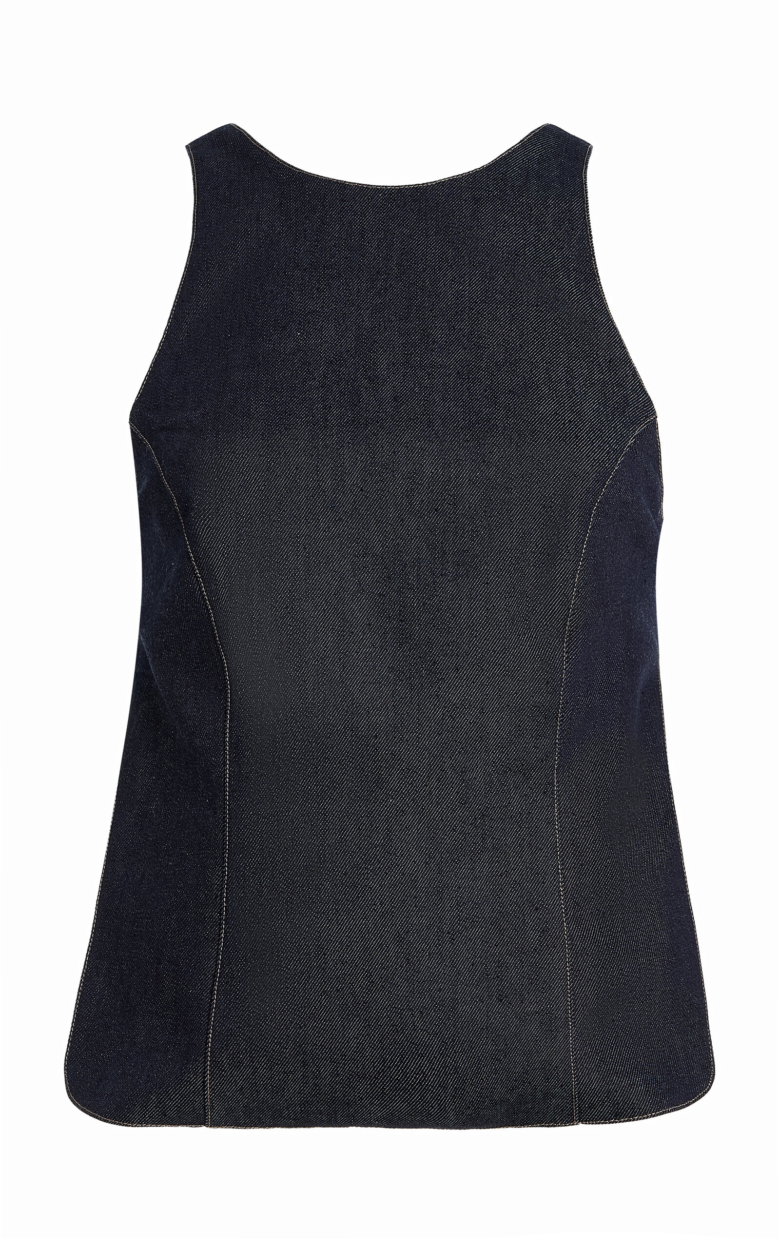 Alfie The Backless Denim Top In Blue