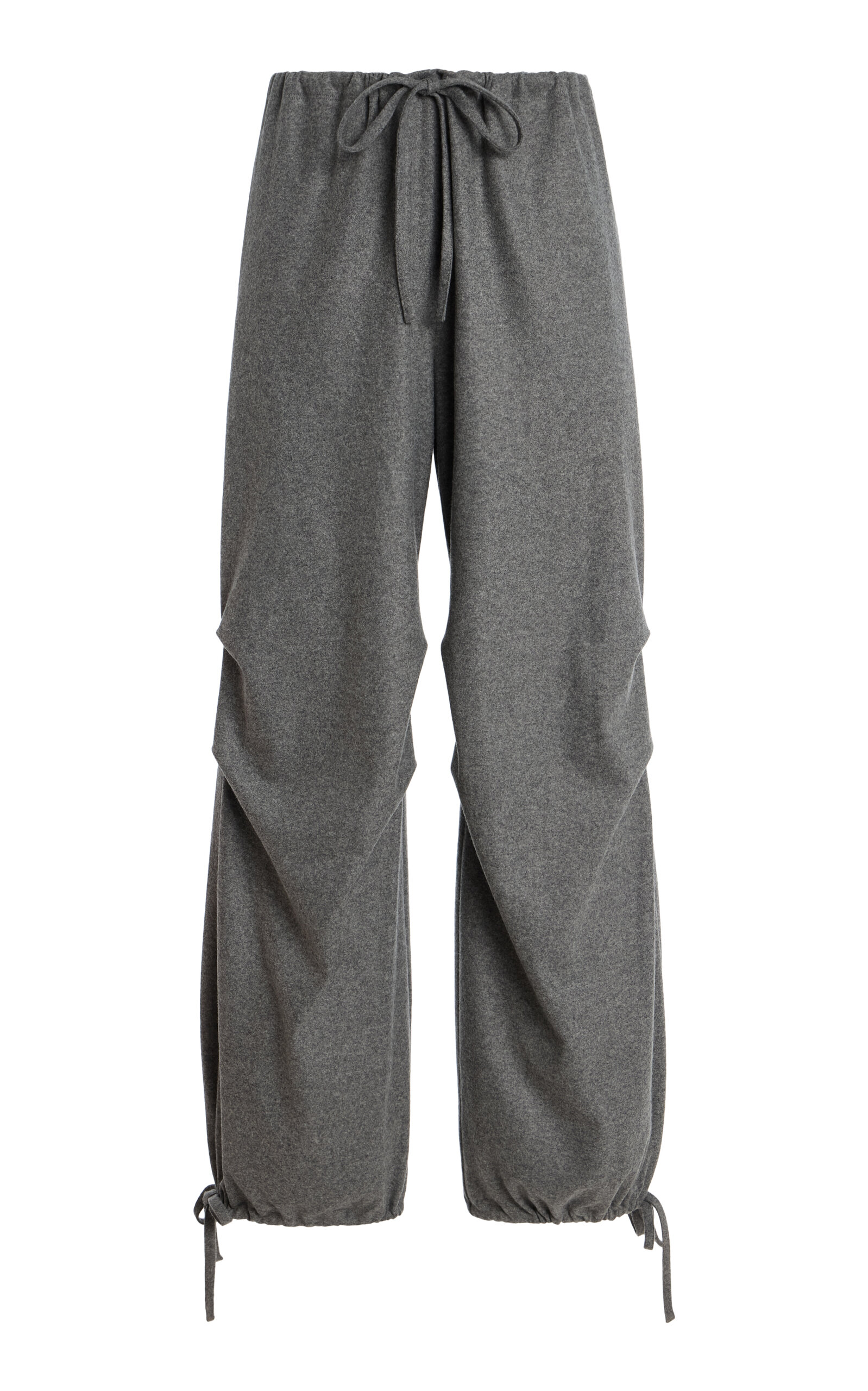 Alfie Grace Ruched Tapered-leg Pants In Gray