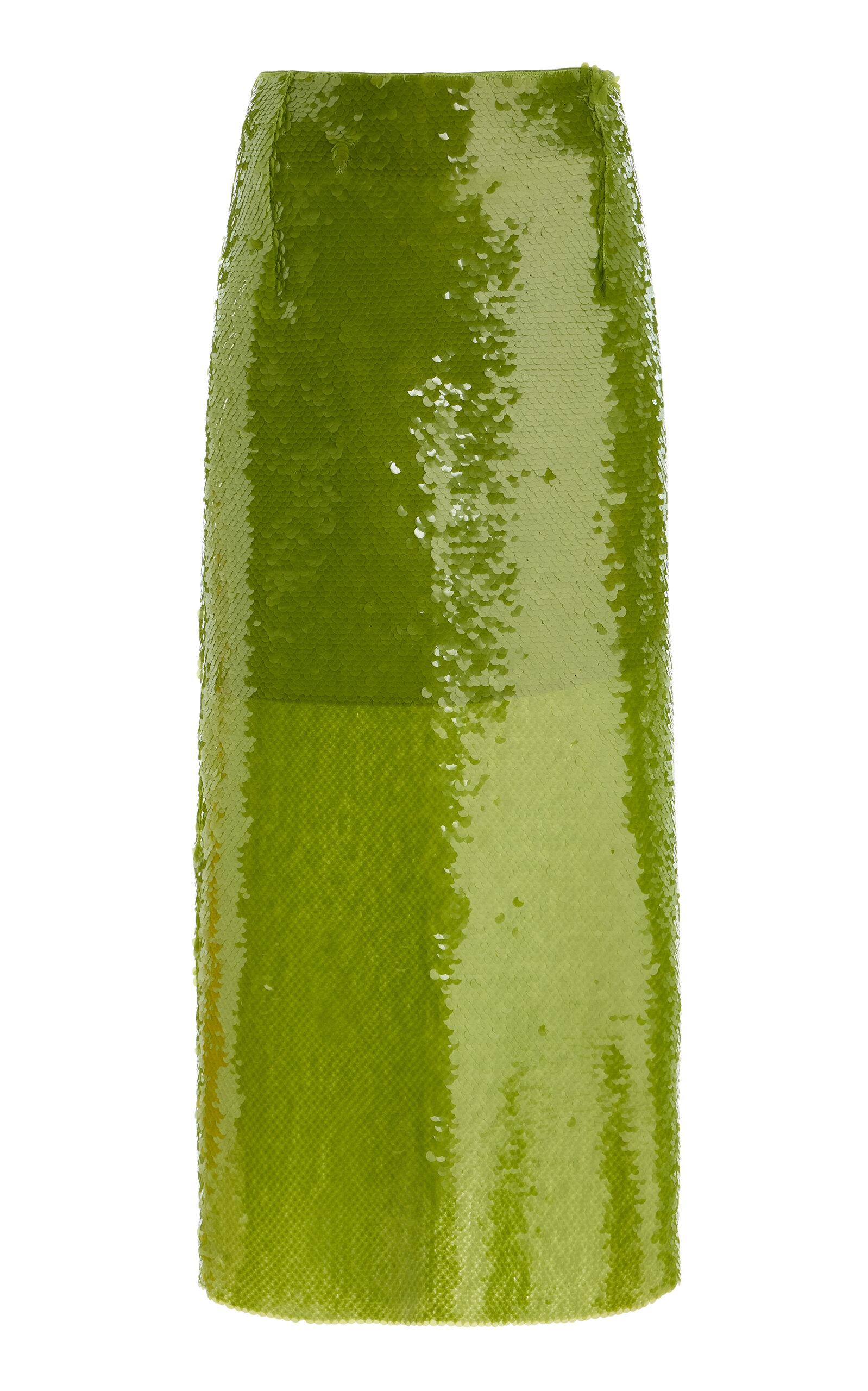Alfie Valletta Sequinned Midi Skirt In Green