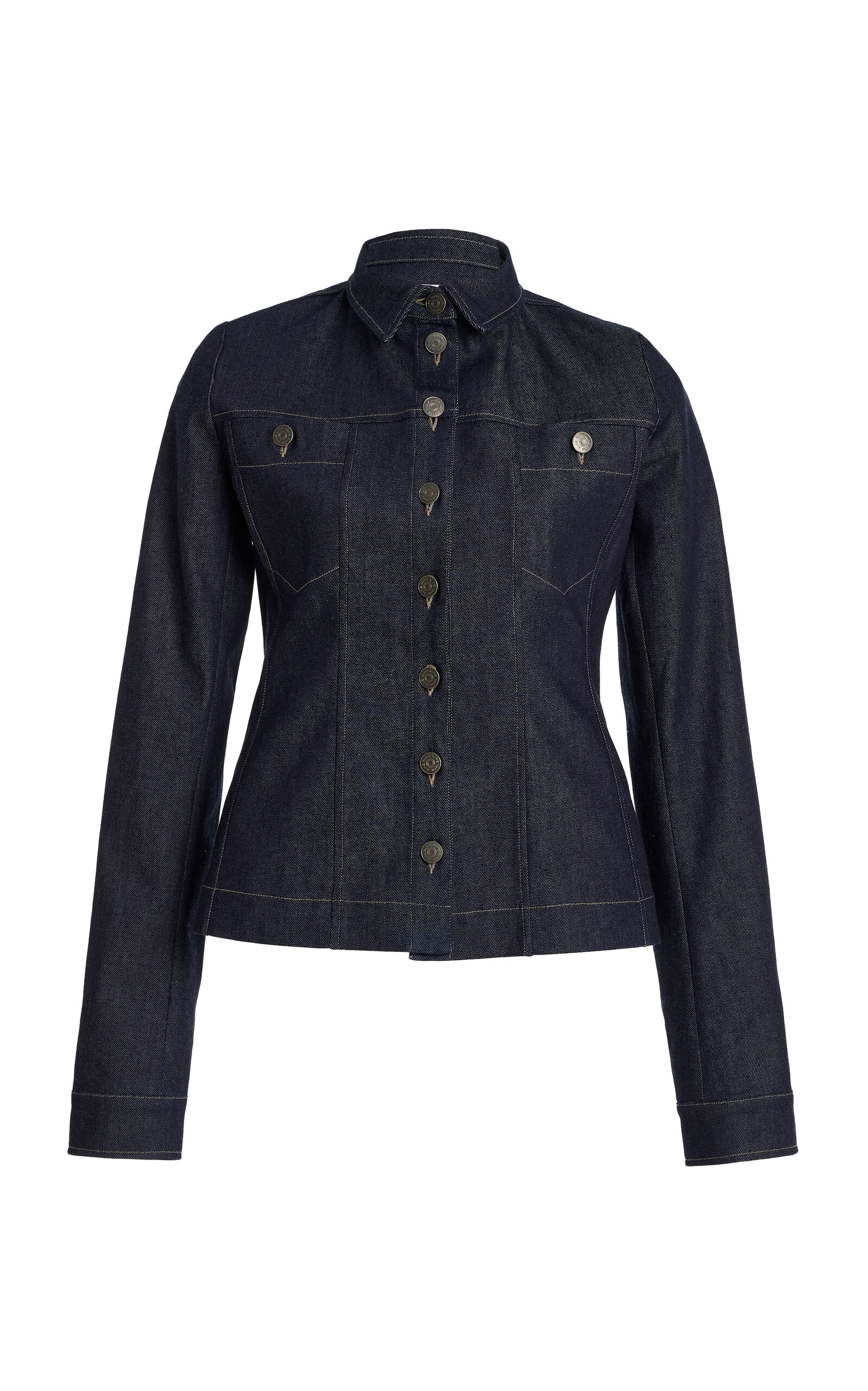 Alfie Eve Cinched Denim Jacket - Women's Clothing