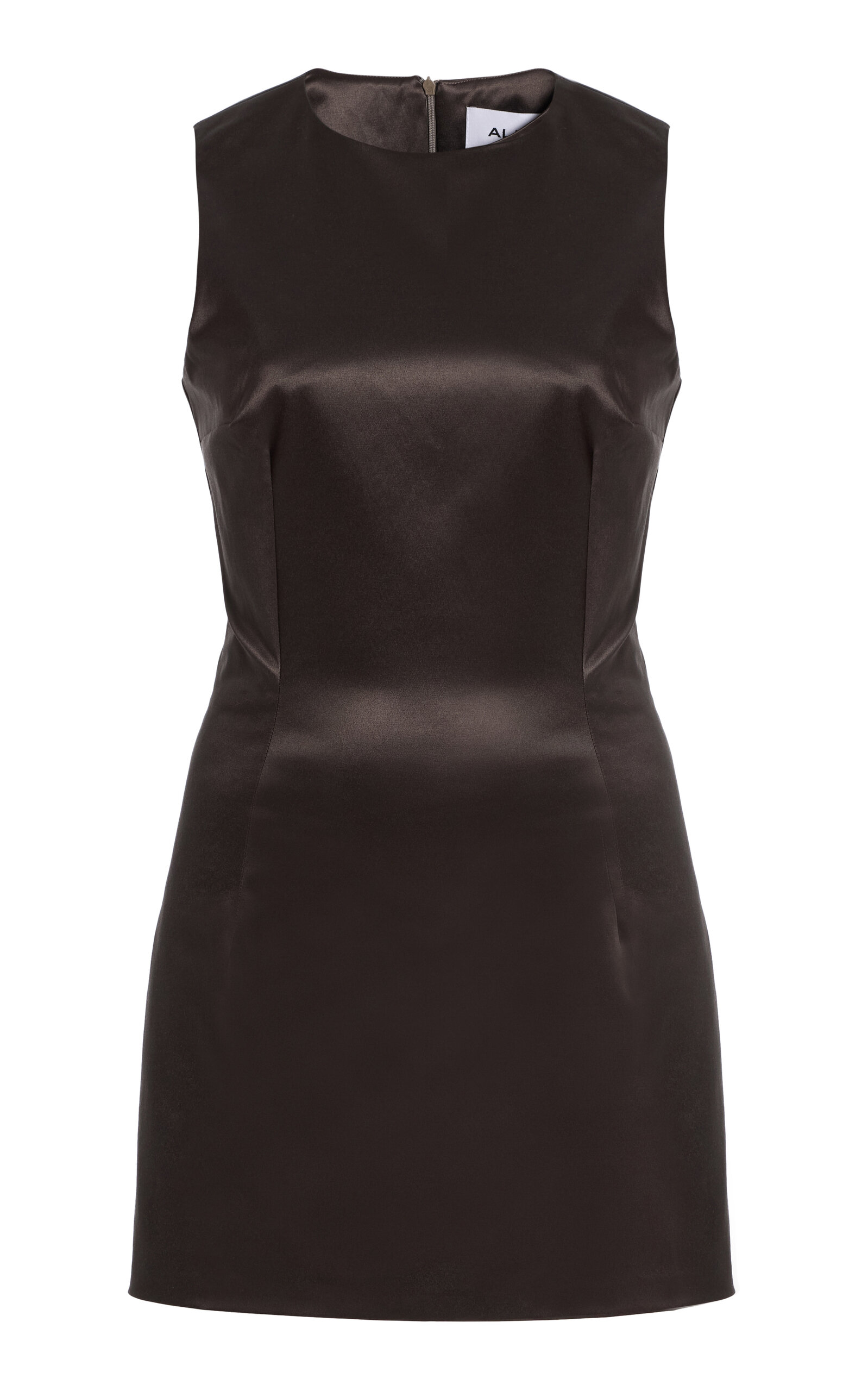 Alfie Exclusive Nori Satin Mini Dress In Brown