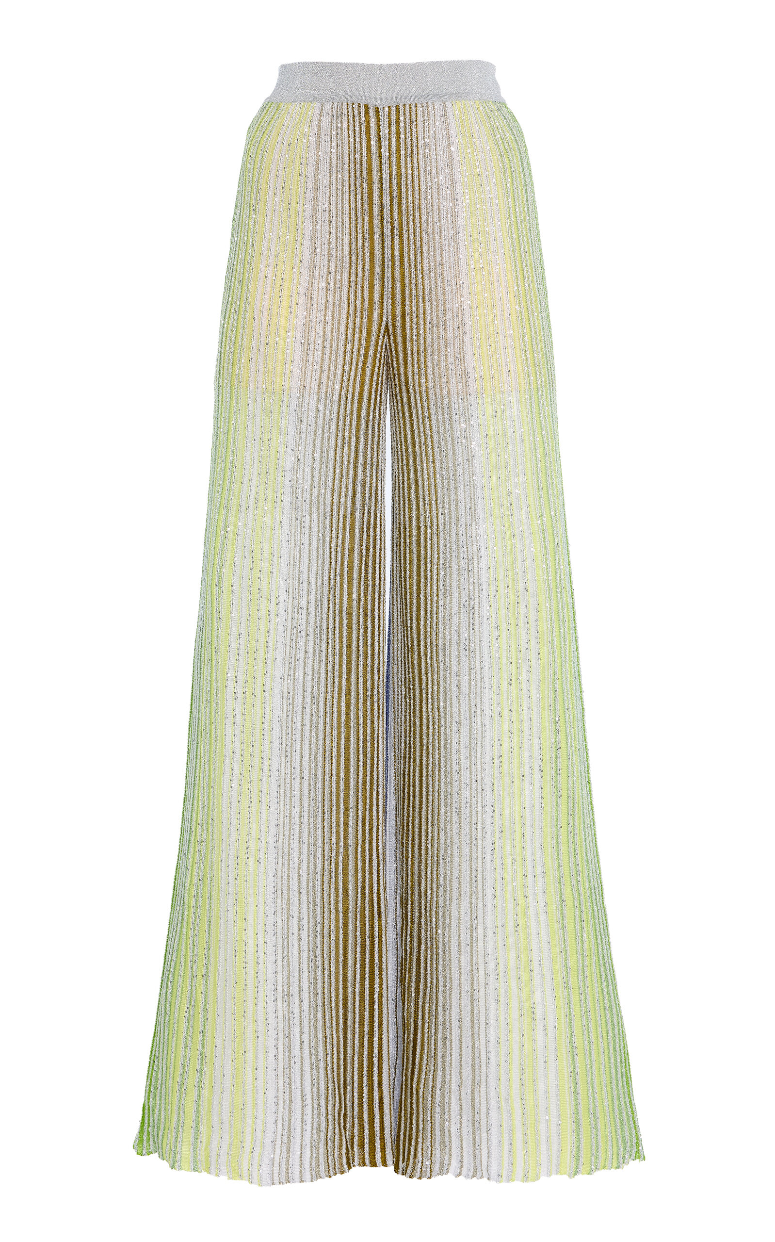 Missoni Sequined Knit Wide-Leg Pants - Multi