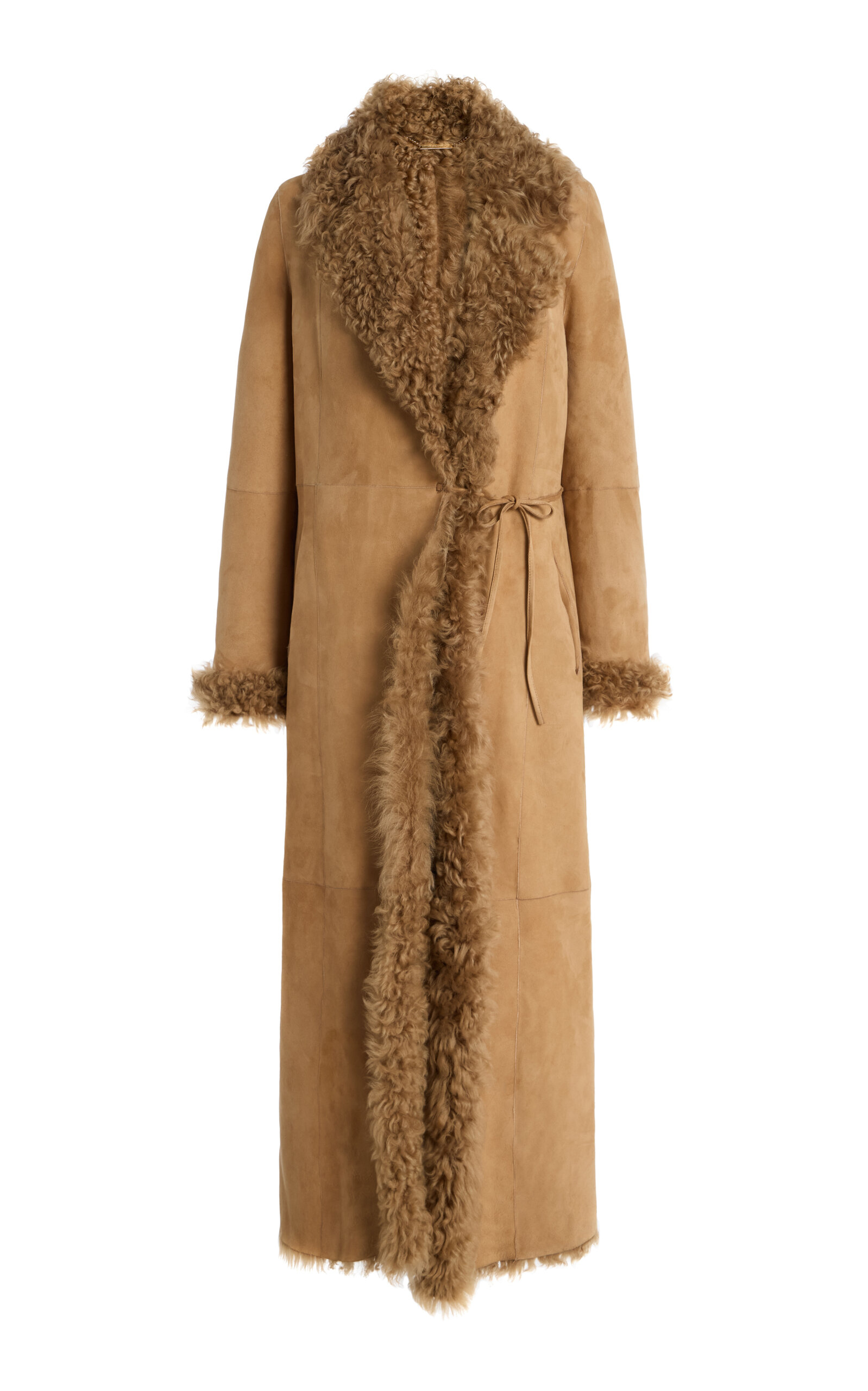 Nour Hammour Joni Ladylike 90s Reversible Shearling Coat
