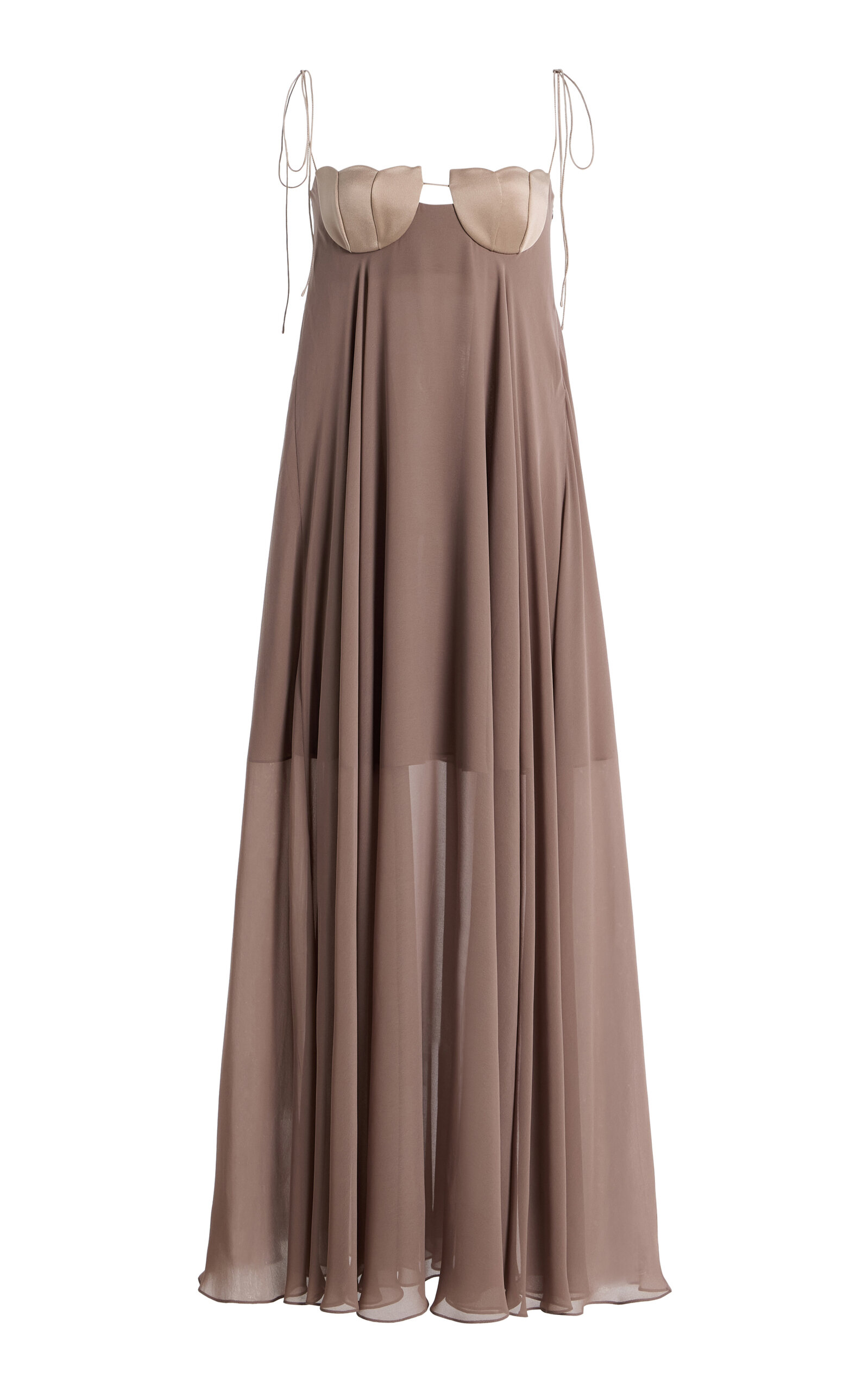 Anna October Solomia Crepe Maxi Dress