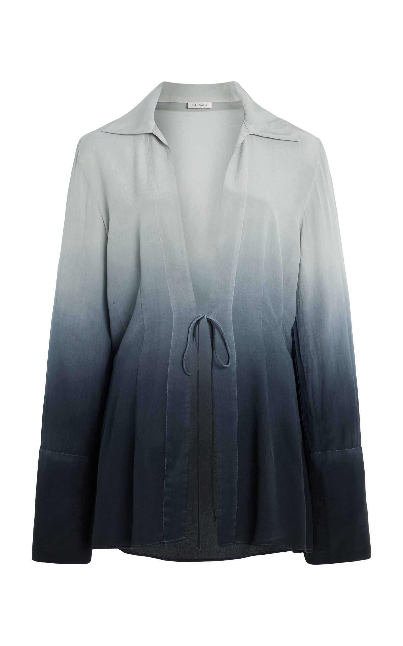 St. Agni Exclusive Dip-Dyed Silk Shirt - Women's Clothing