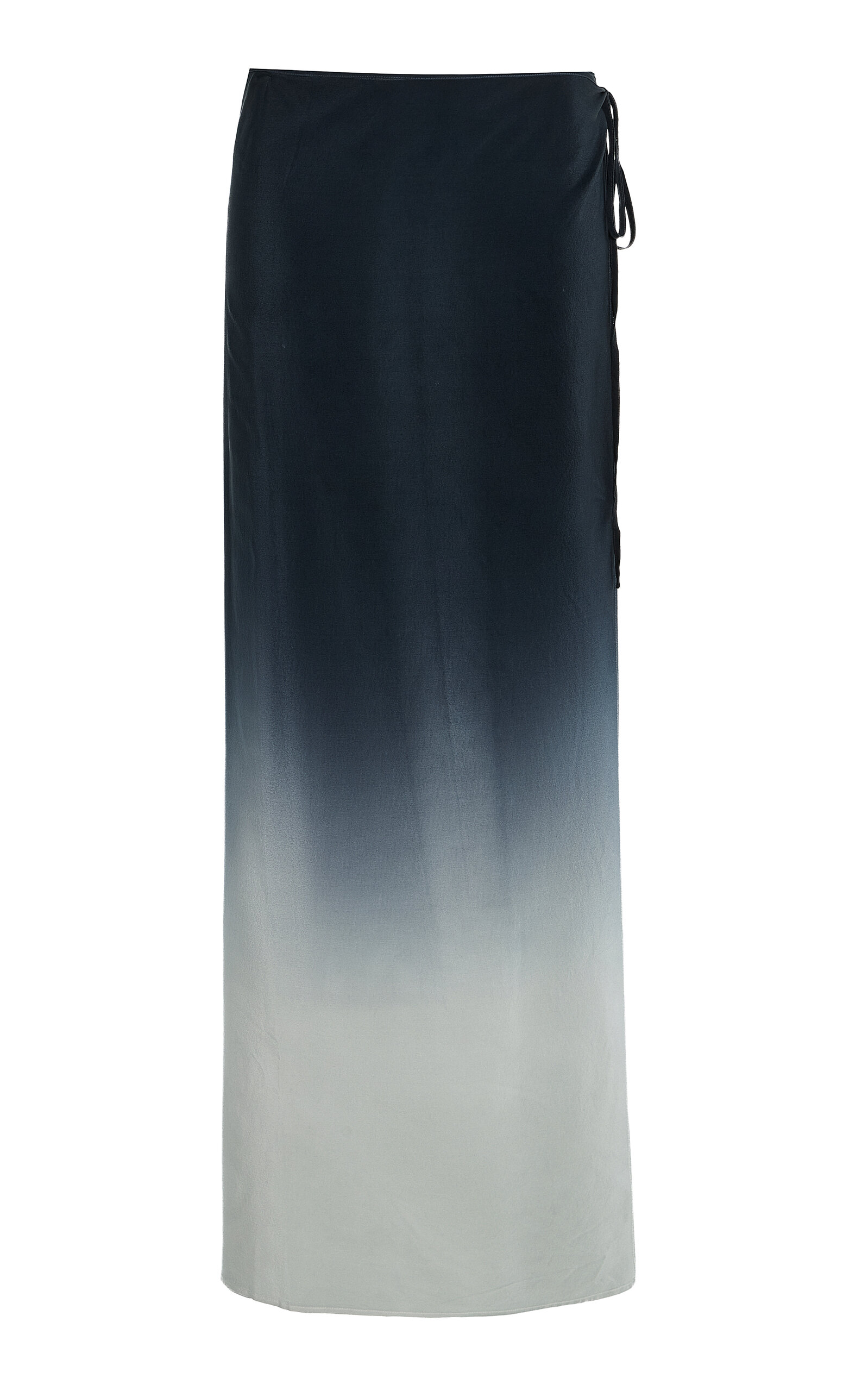 St. Agni Exclusive Dip-Dyed Silk Maxi Skirt