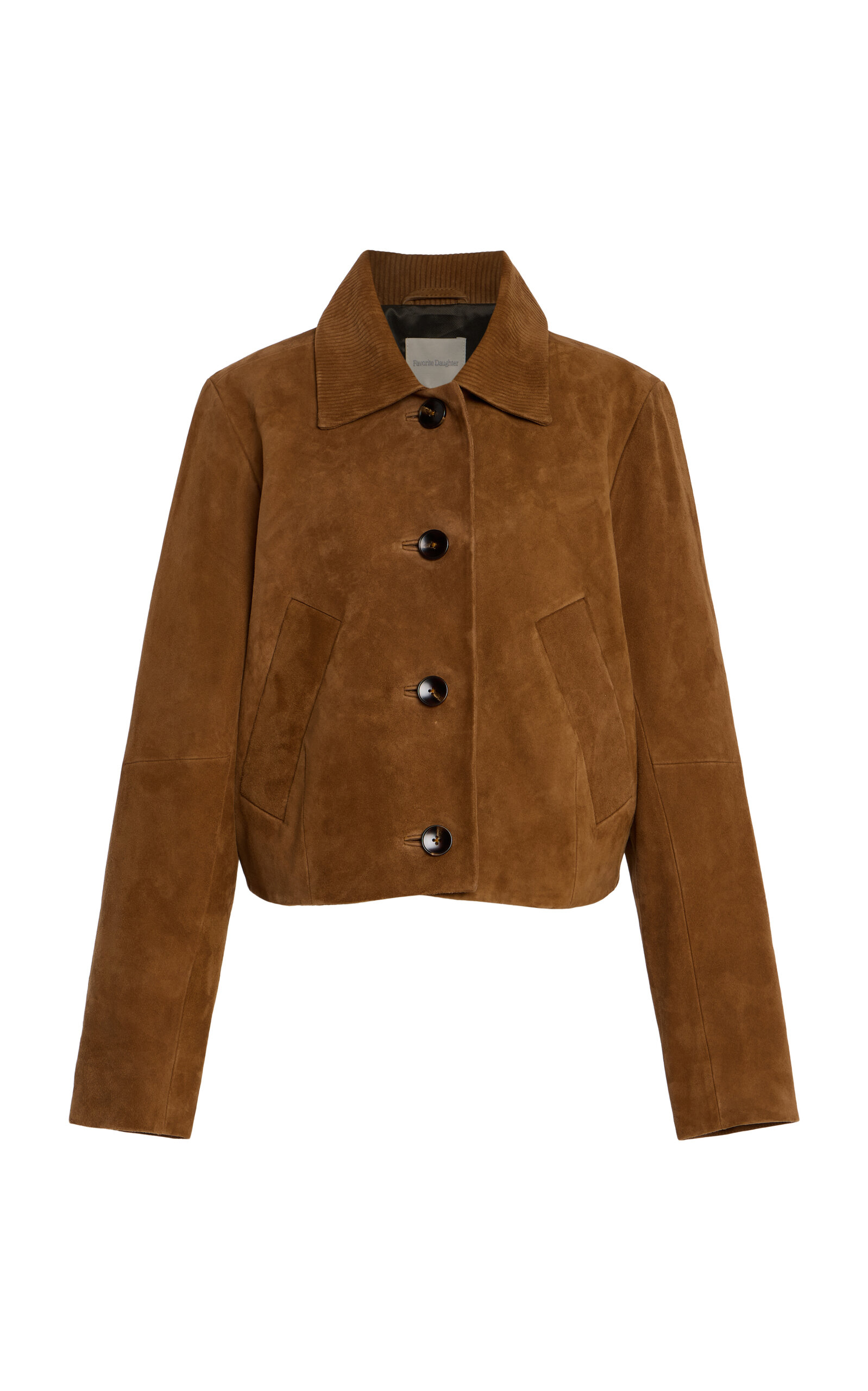 Favorite Daughter Small Town Girl Suede Jacket In Brown