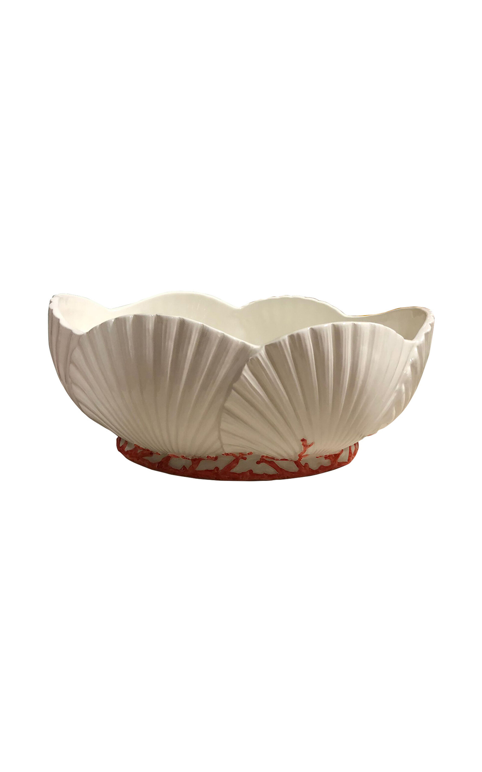Les-Ottomans Saint Jacques Salad Bowl-Coral - Multi