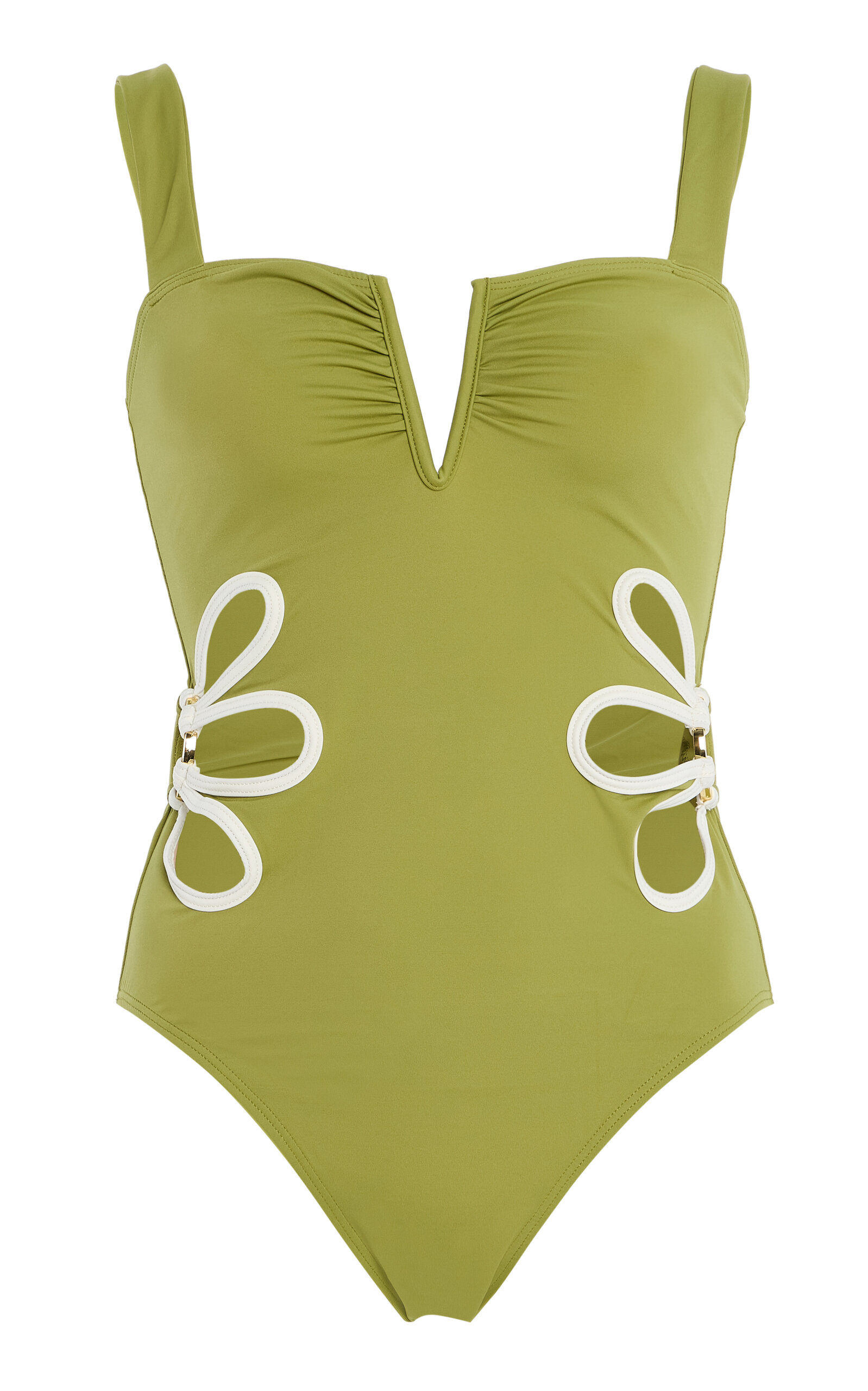 FOLLOW SUIT Exclusive The Flora Cutout One-Piece Swimsuit