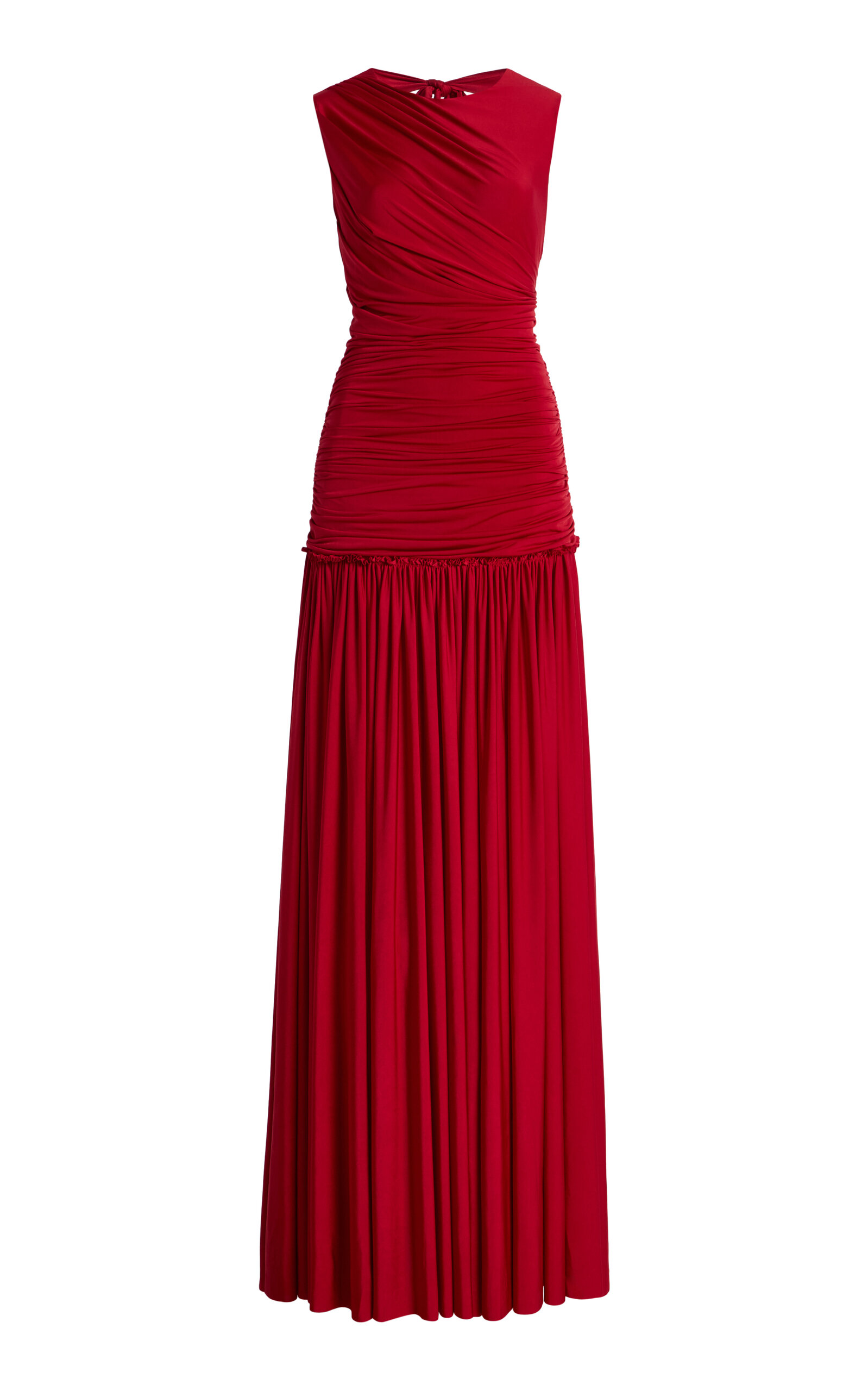 SIEDRÉS Exclusive Alina Ruched Jersey Maxi Dress