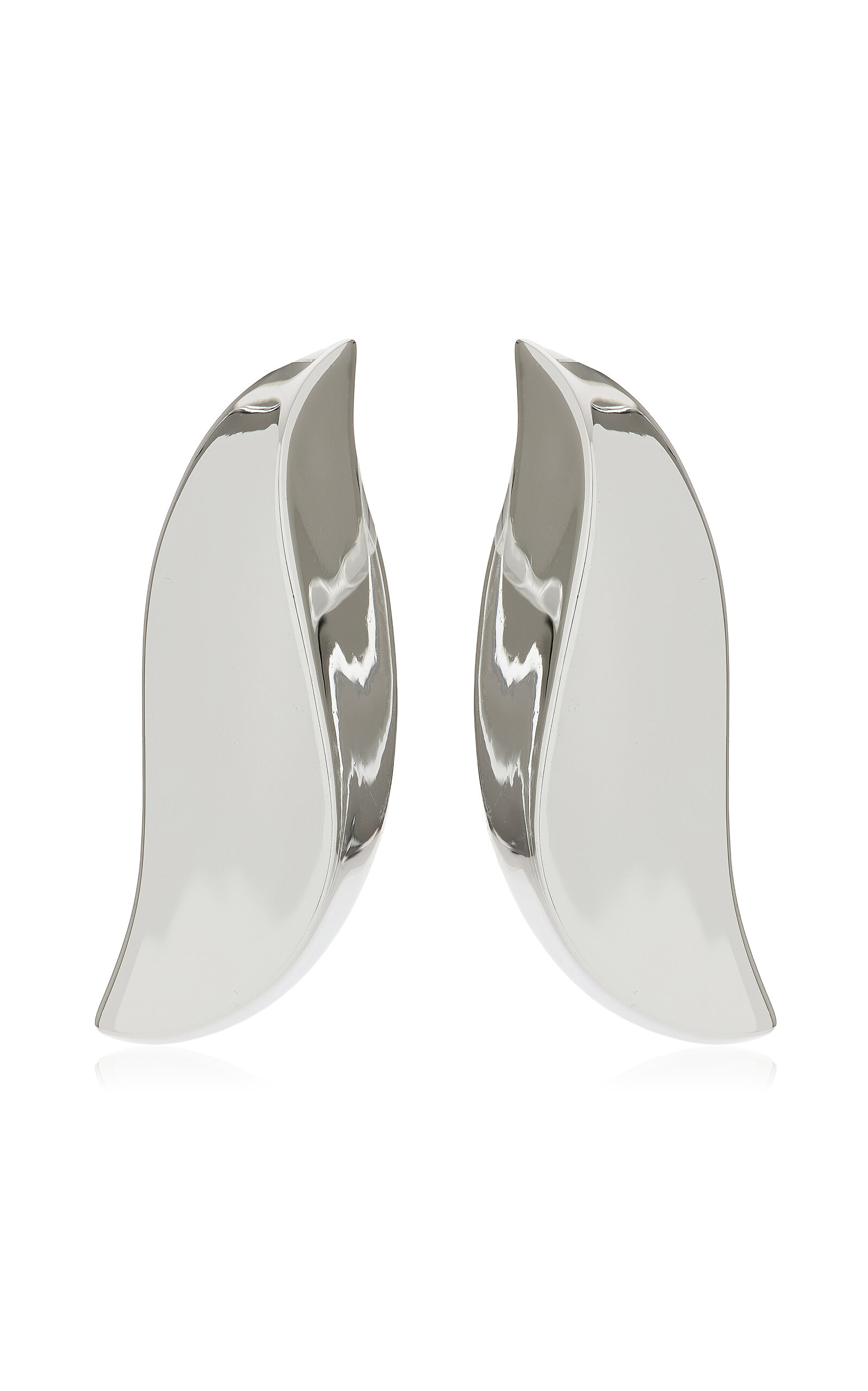 Jasmin Sparrow Celeste Rhodium-plated Earrings In Gray