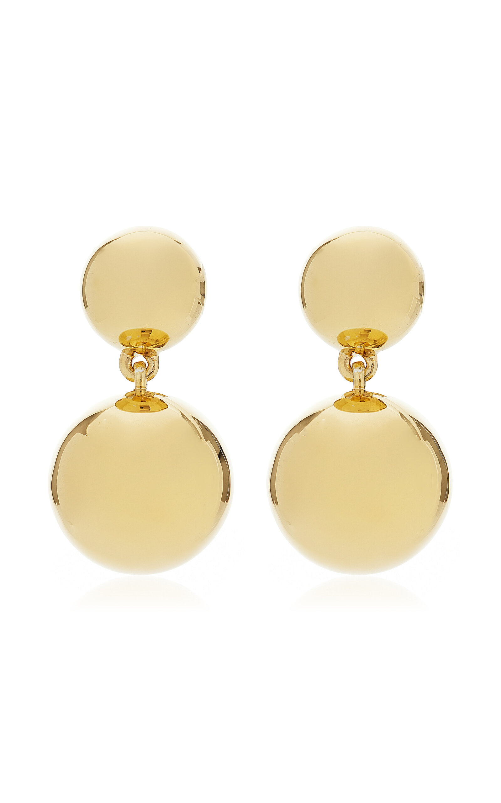 Jasmin Sparrow Flow Short 18k Gold-plated Earrings In Gold