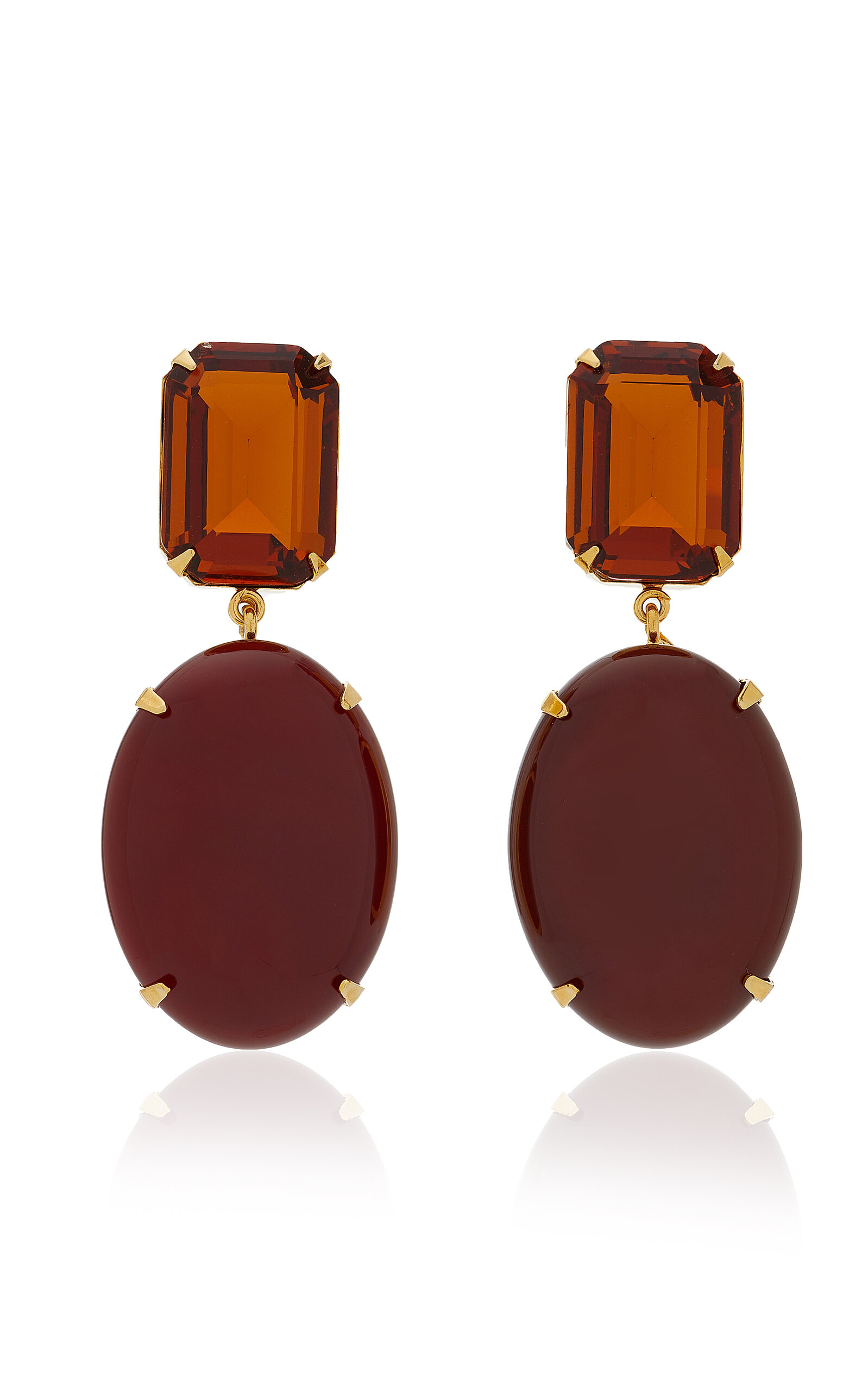 Jennifer Behr Xiomara Earrings In Brown