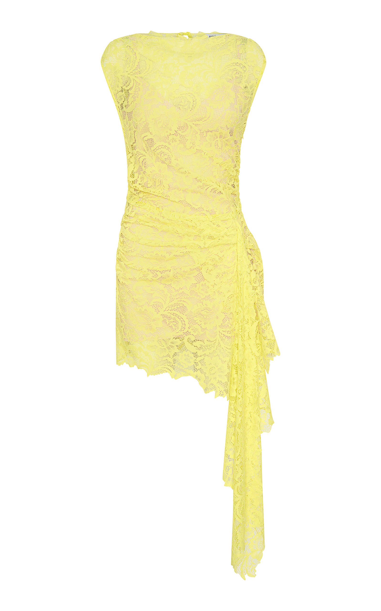 Indi Ruched Lace Mini Dress
