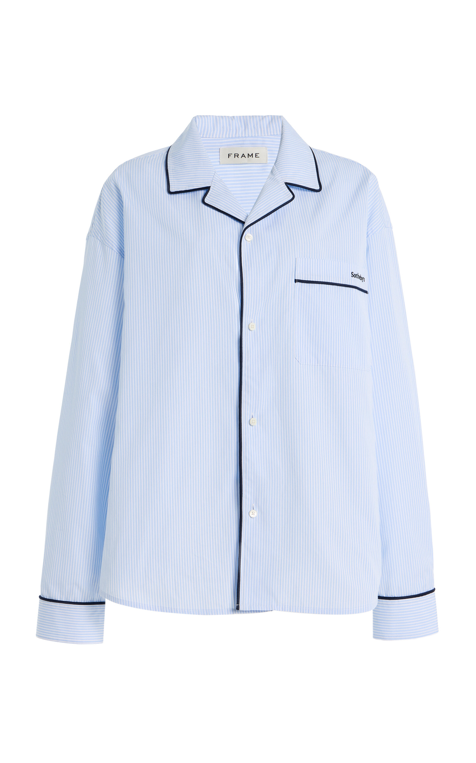 x Sotheby's Striped Cotton Pajama Shirt