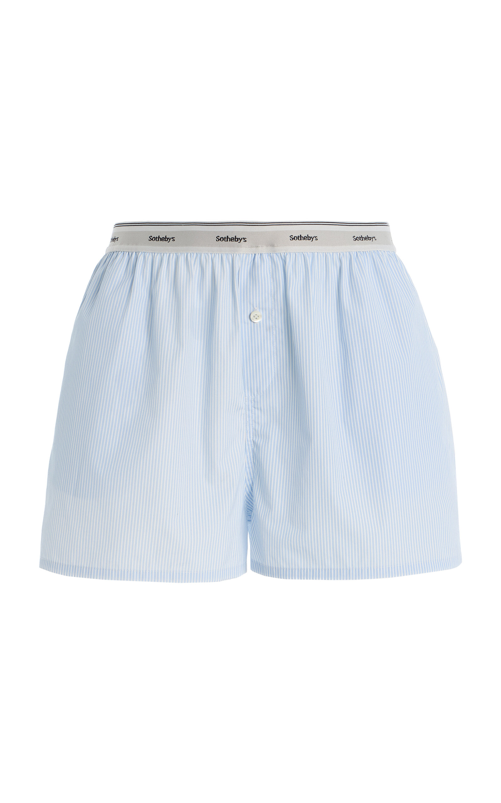FRAME x Sotheby's Cotton Boxer Shorts - Blue