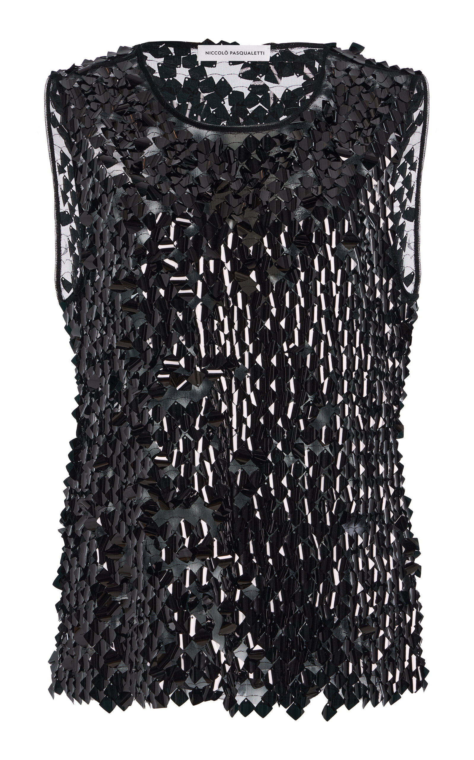 Niccolò Pasqualetti Canotta Beaded Tank Top