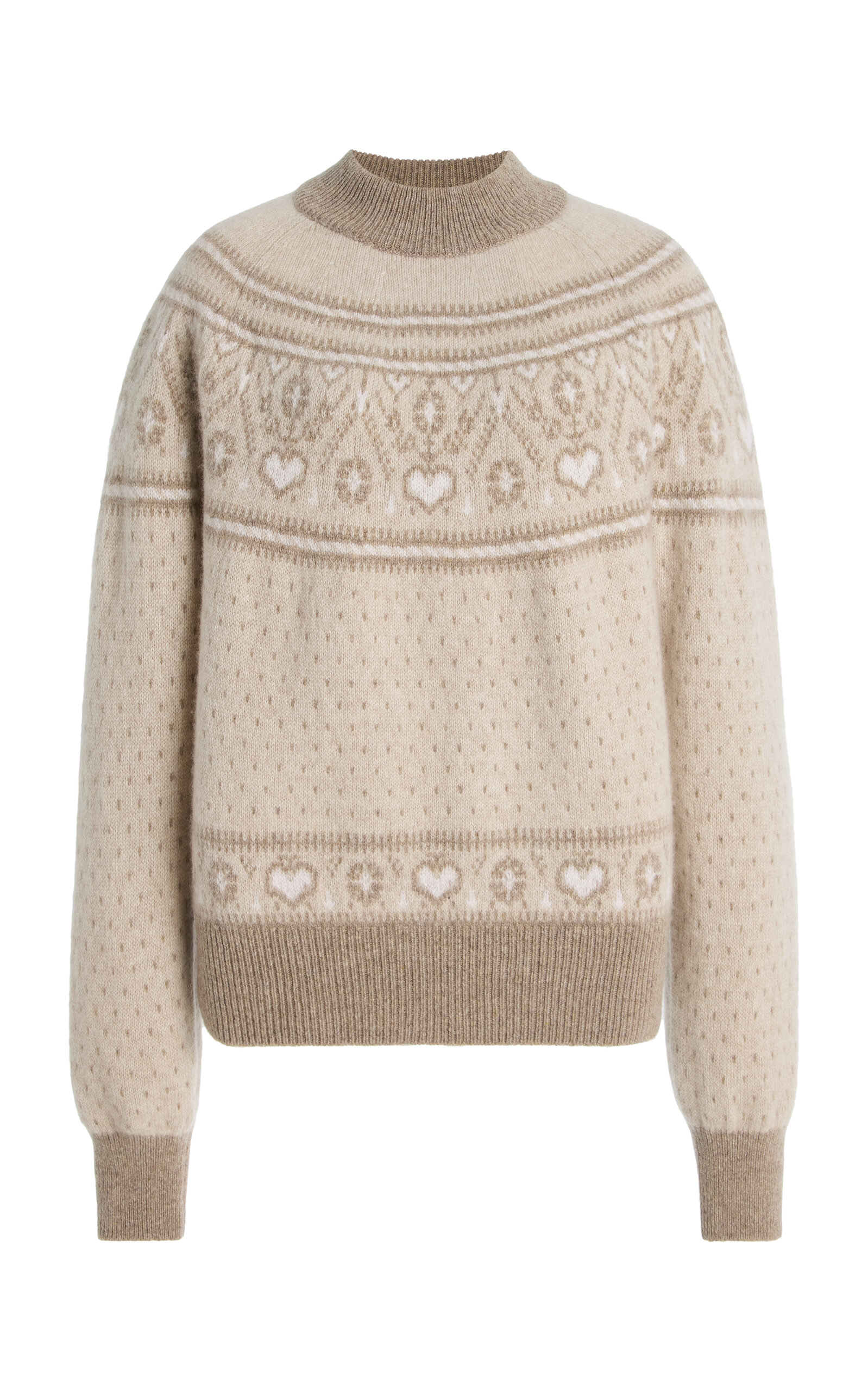 Khaite Guy Fair Isle Cashmere Sweater