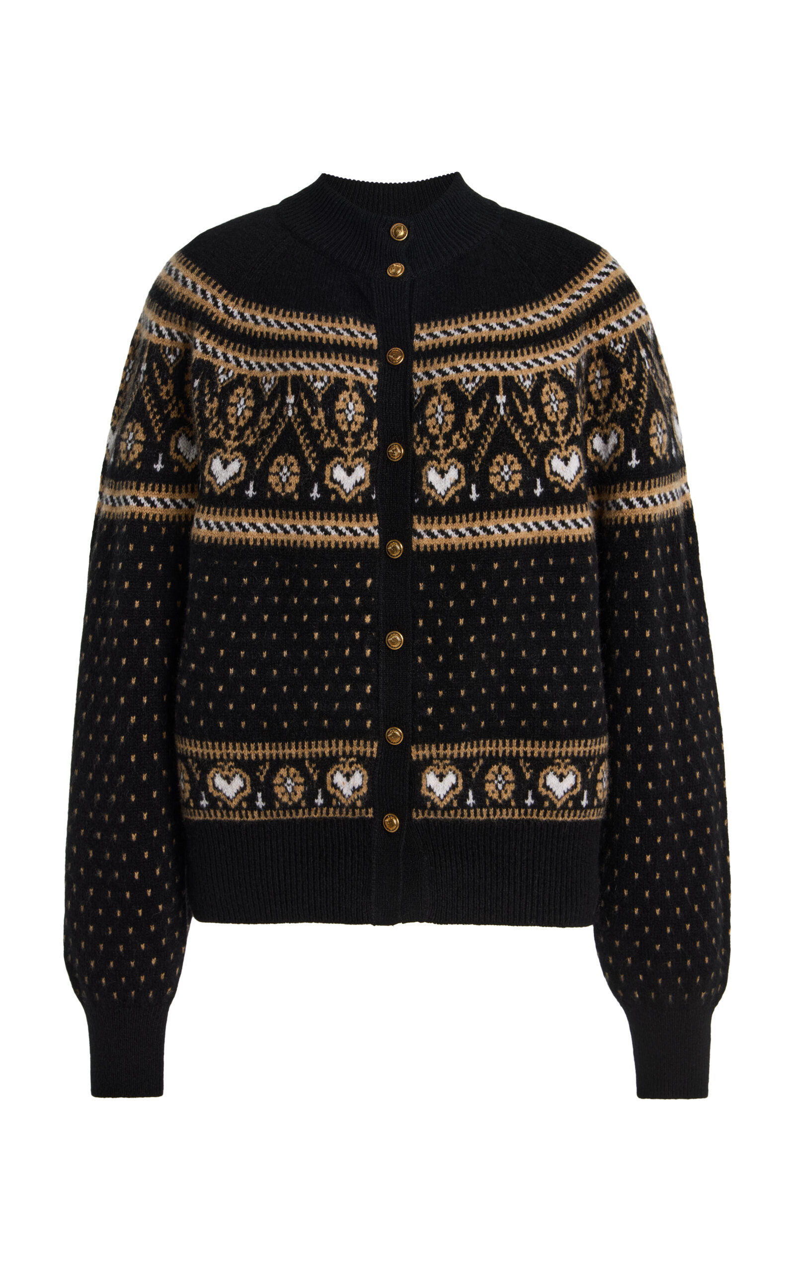 Khaite Marc Fair Isle Cashmere Cardigan