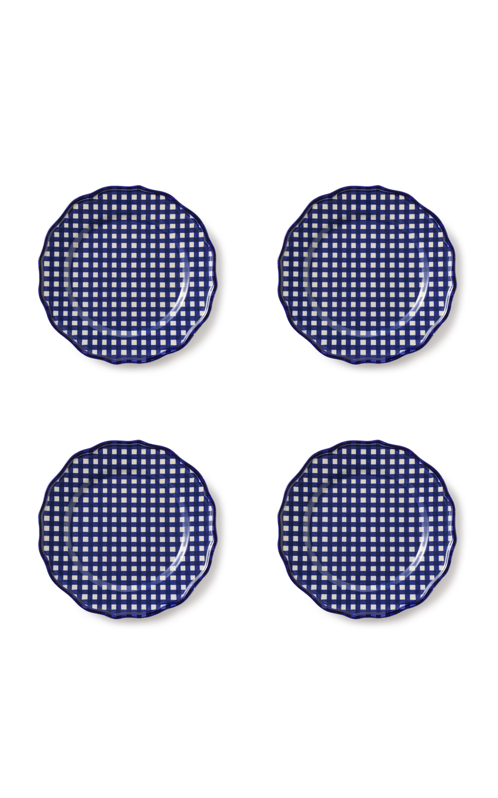 Maison Madison Set-of-four Beatrix Dessert Plate In Blue