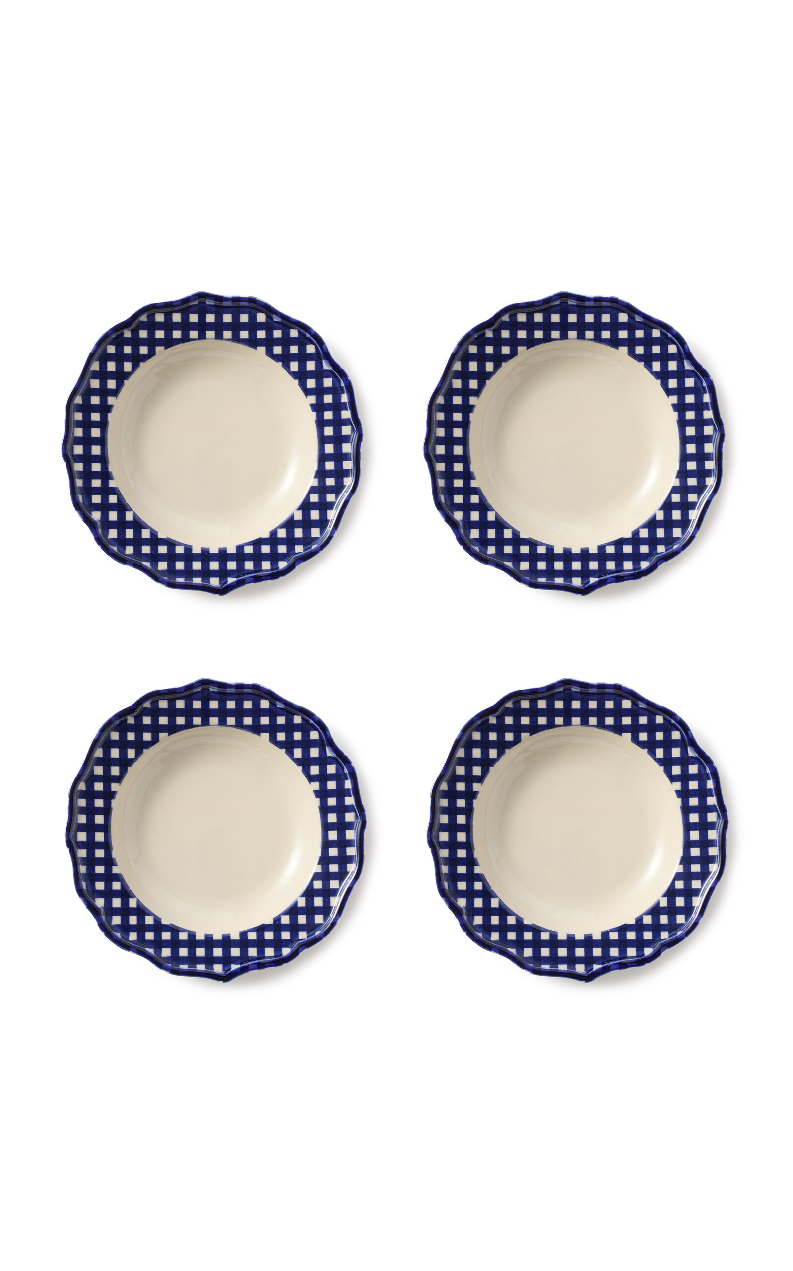 Maison Madison Set-of-four Beatrix Pasta Bowl In Blue