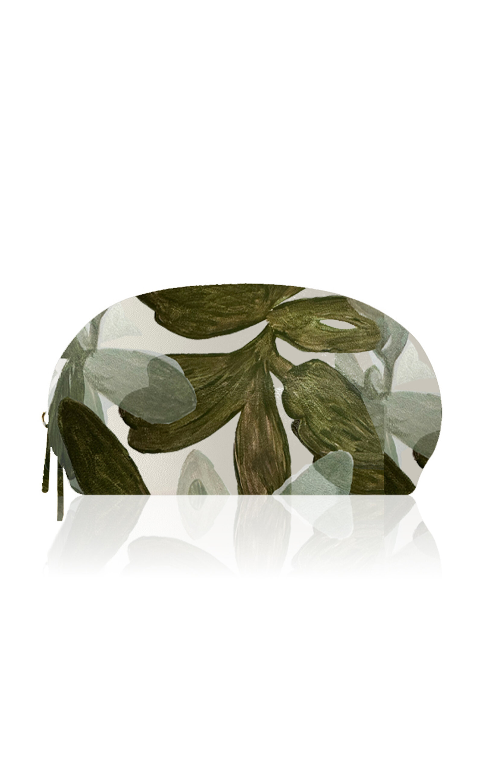 Alepel Blue Flowers Faux Leather Makeup Bag
