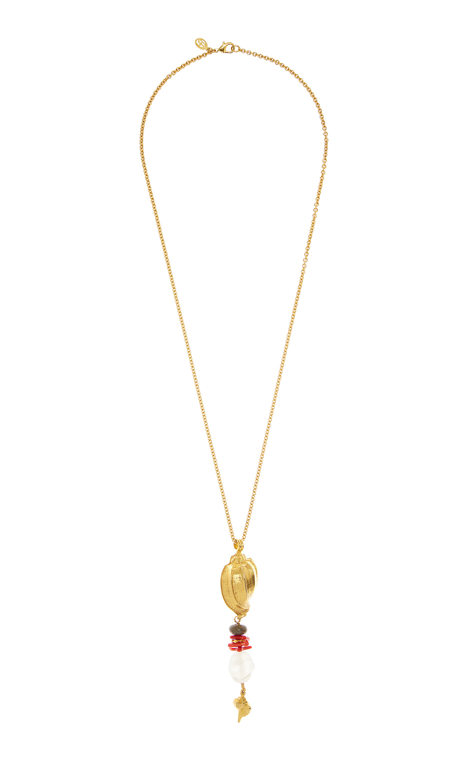 Exclusive Gold-Tone Resin Necklace