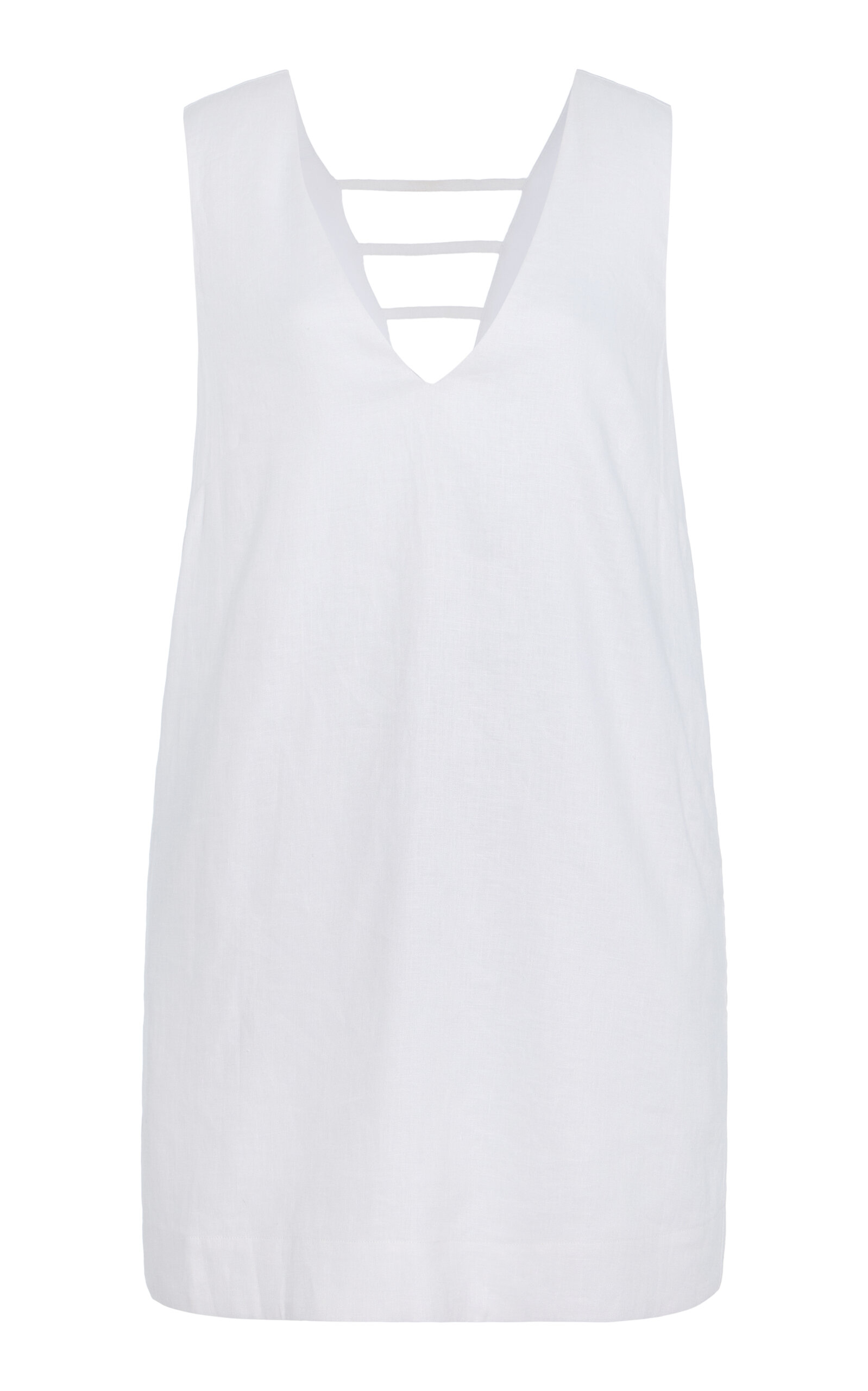 Favorite Daughter The Always Been You Linen Mini Dress - White