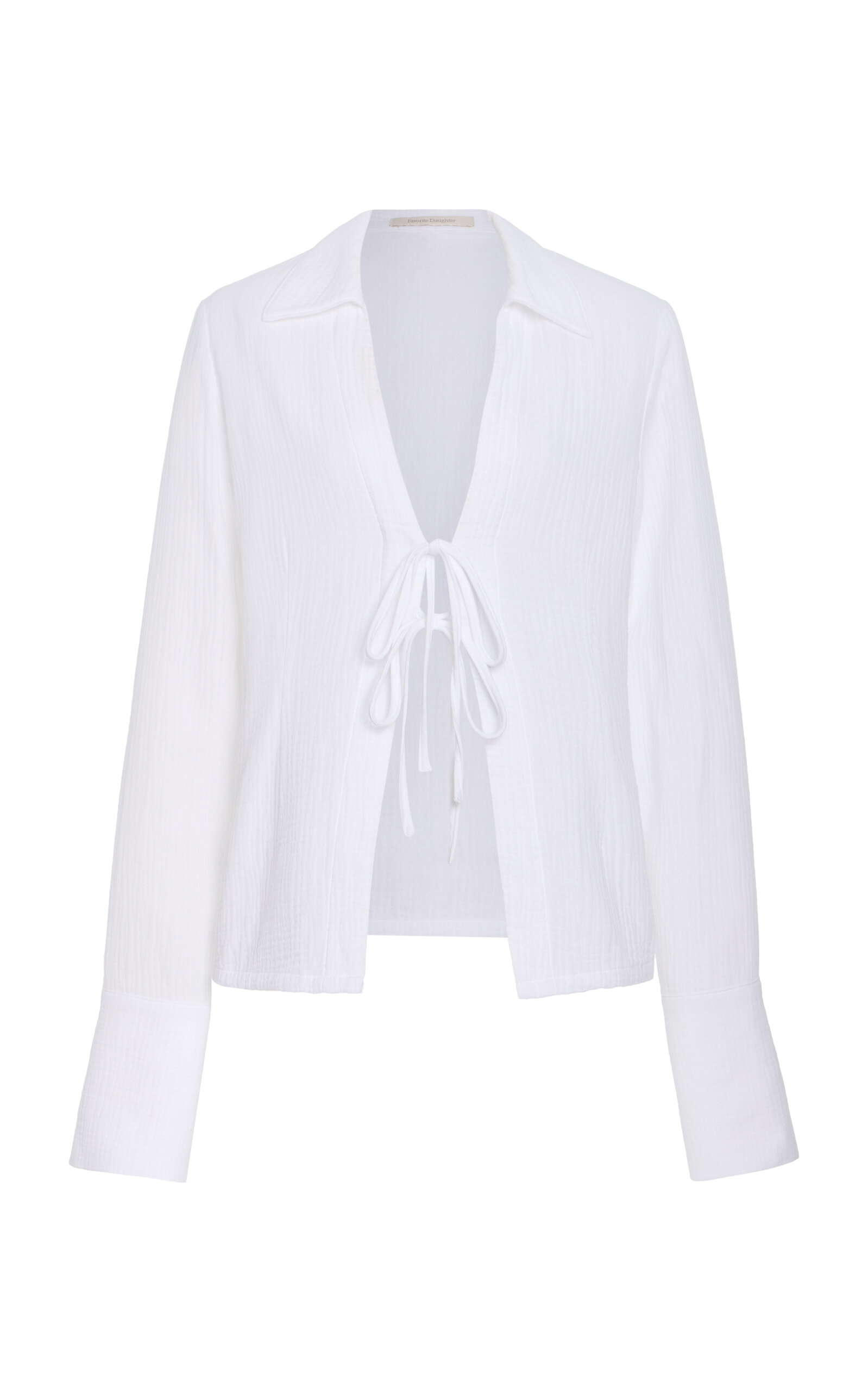 Favorite Daughter The Tied and True Cotton Top - White - Women's Clothing