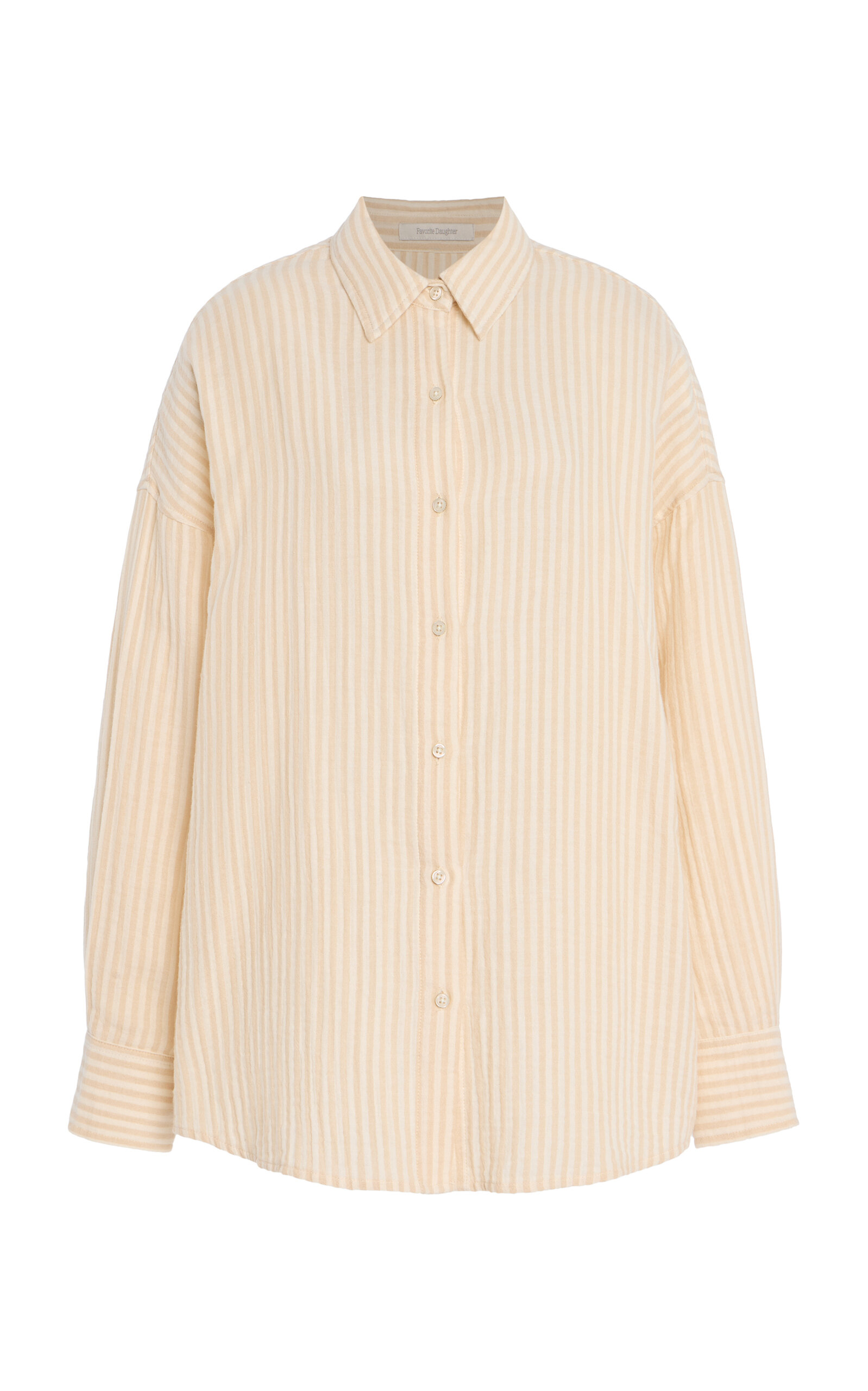 Favorite Daughter Ex-Boyfriend Striped Cotton Shirt