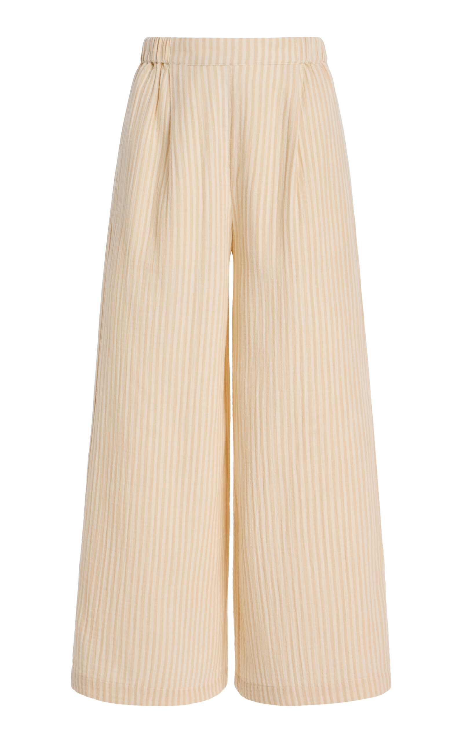 Favorite Daughter Beach Walk Wide Leg Pant In Sand Stripe In Neutral