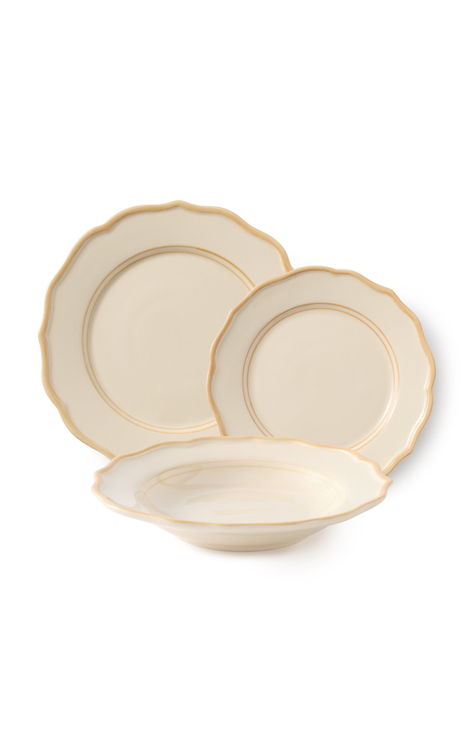Maison Madison Colette Set-Of-Twelve Plate And Bowl Set - Off-White