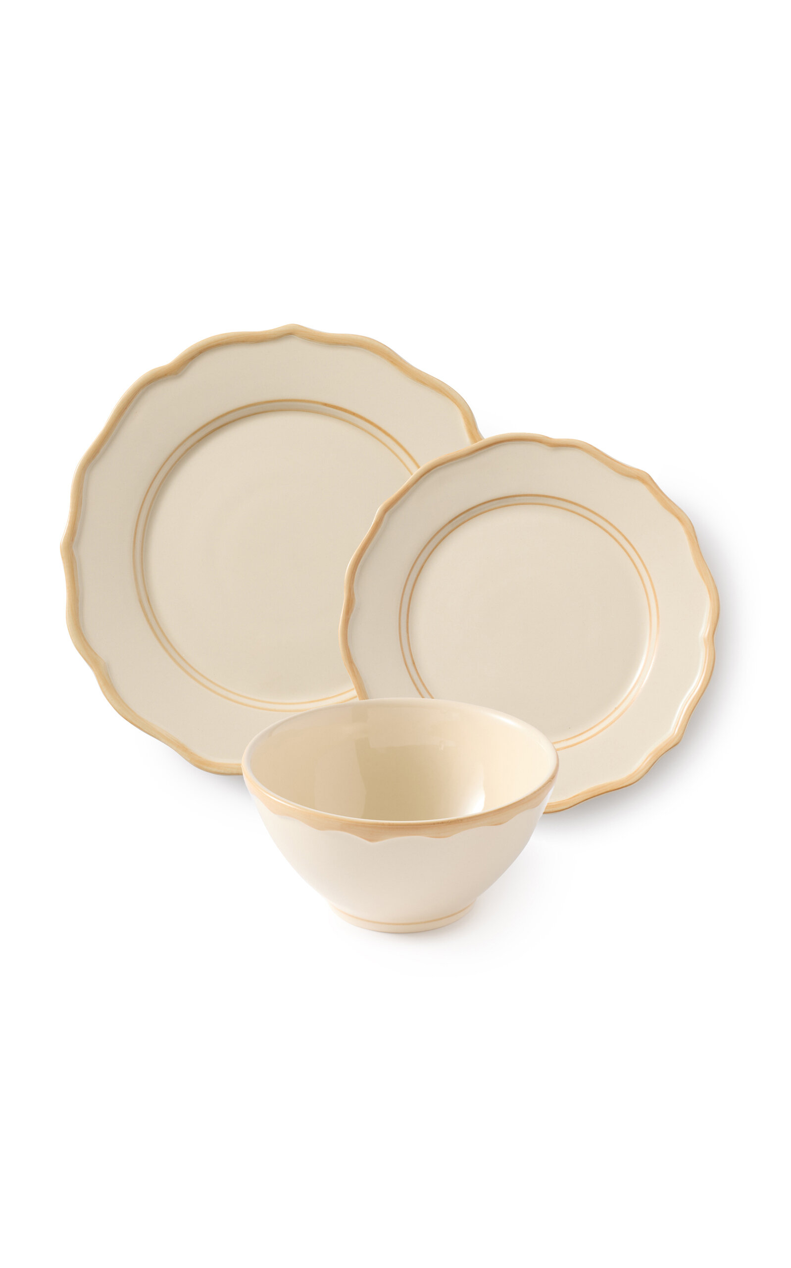 Maison Madison Colette Set-Of-Twelve Plate And Bowl Set - Off-White