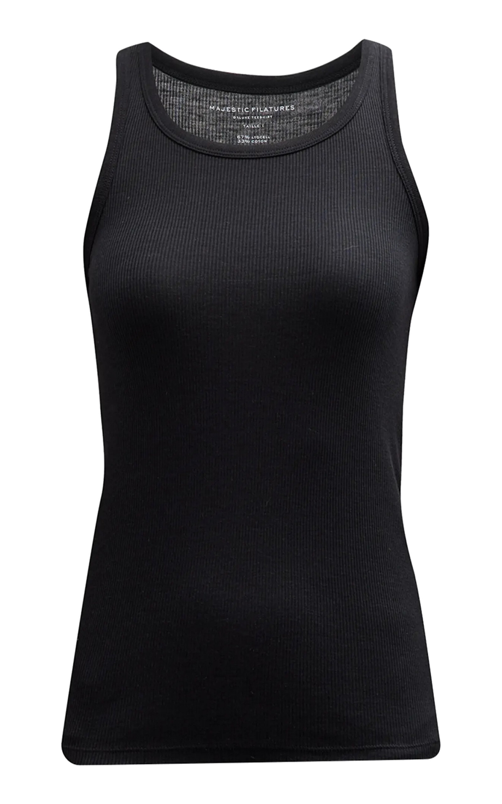 MAJESTIC FILATURES Stretch-Cotton Top