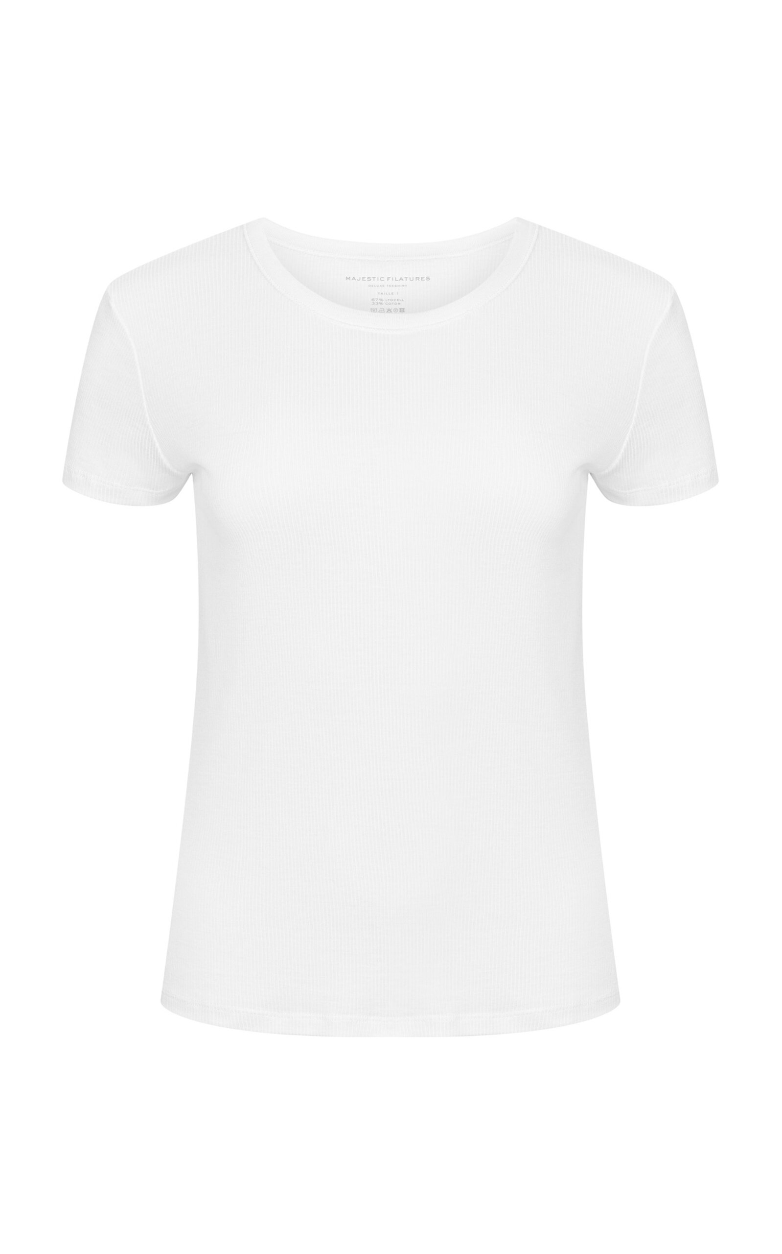Shop Majestic Stretch-cotton Top