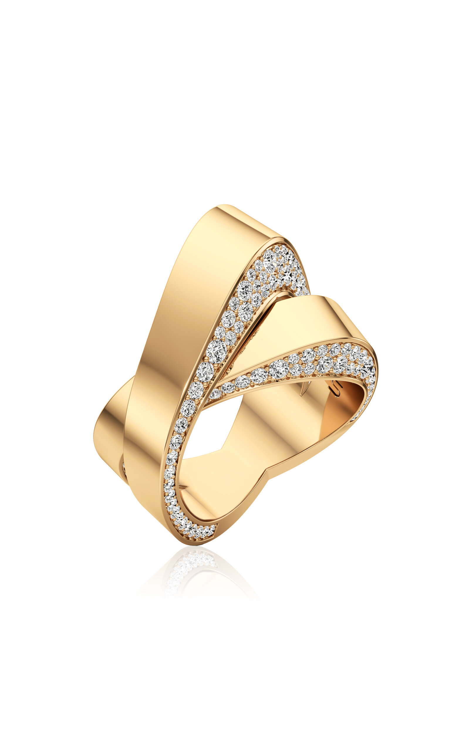 Unsaid Infinite Demi 18K Yellow Gold Diamond Ring - Yellow - Moda Operandi