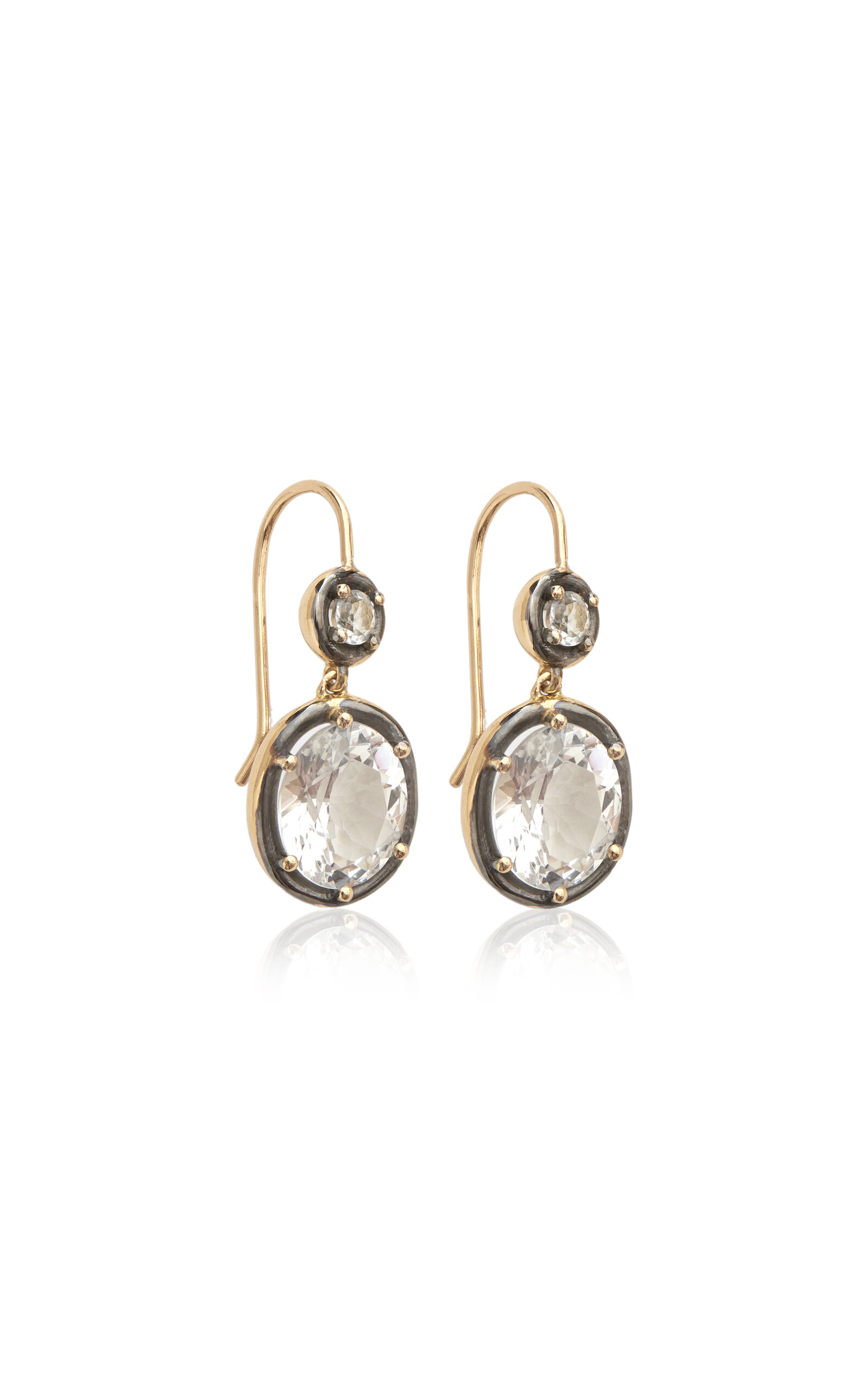 18KÂ Yellow Gold Topaz Earrings
