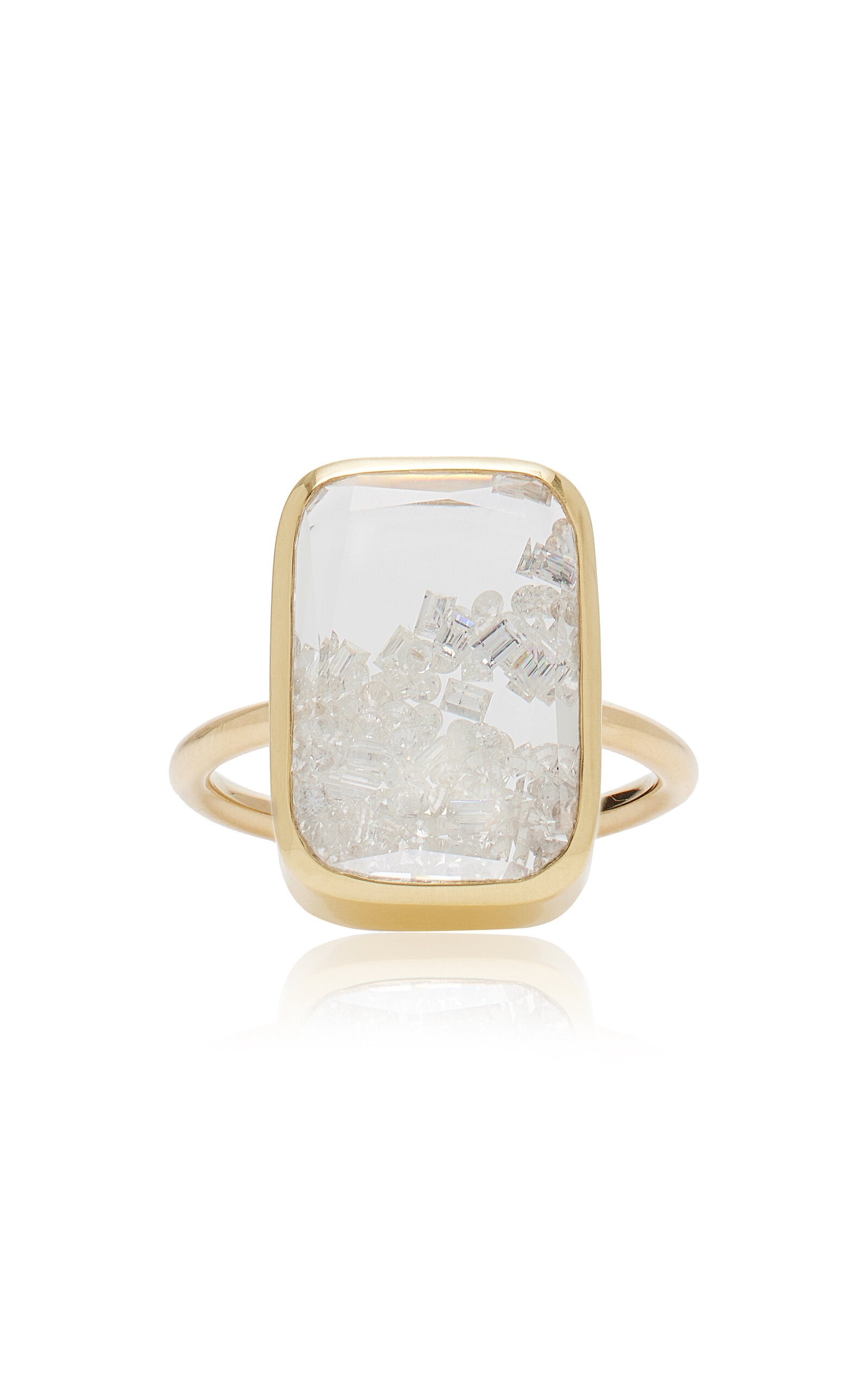 Ten Fourteen 18k Yellow Gold Diamond Ring