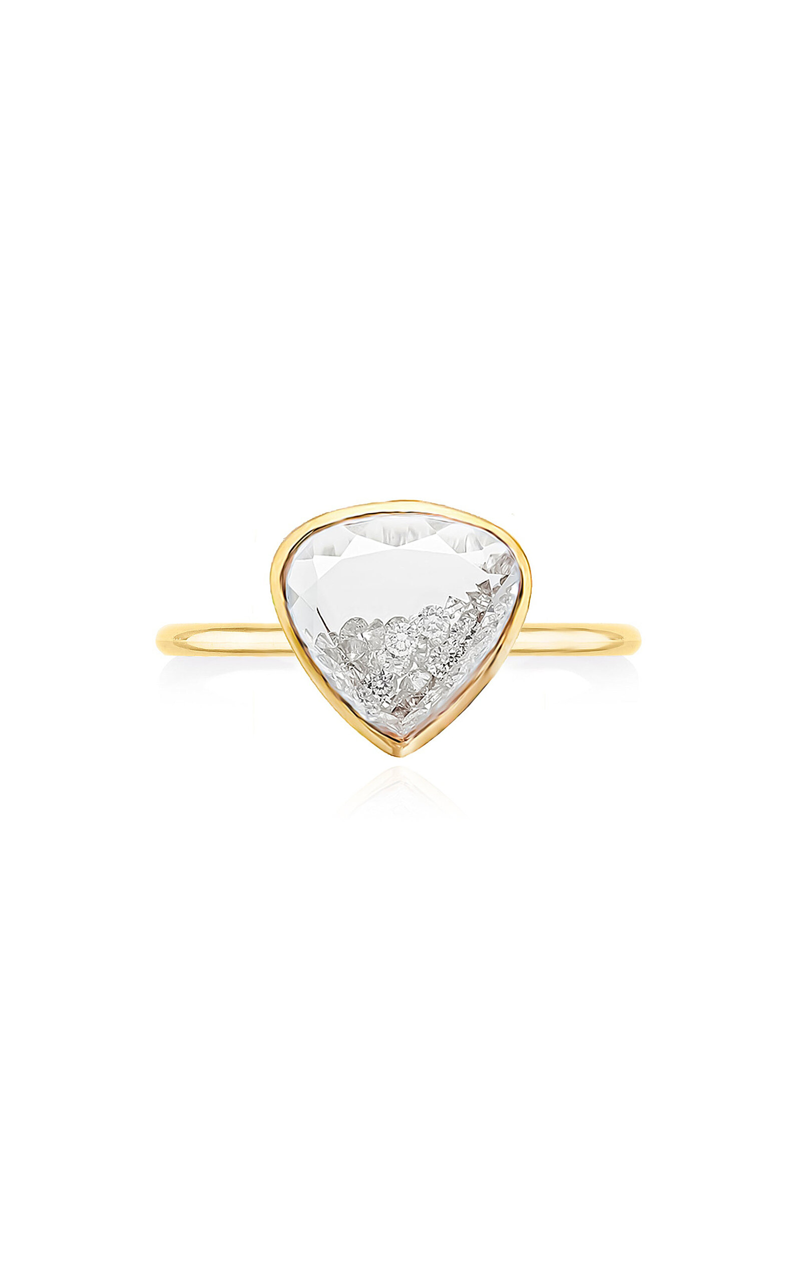 Naipe Heartish 18k Yellow Gold Diamond Ring