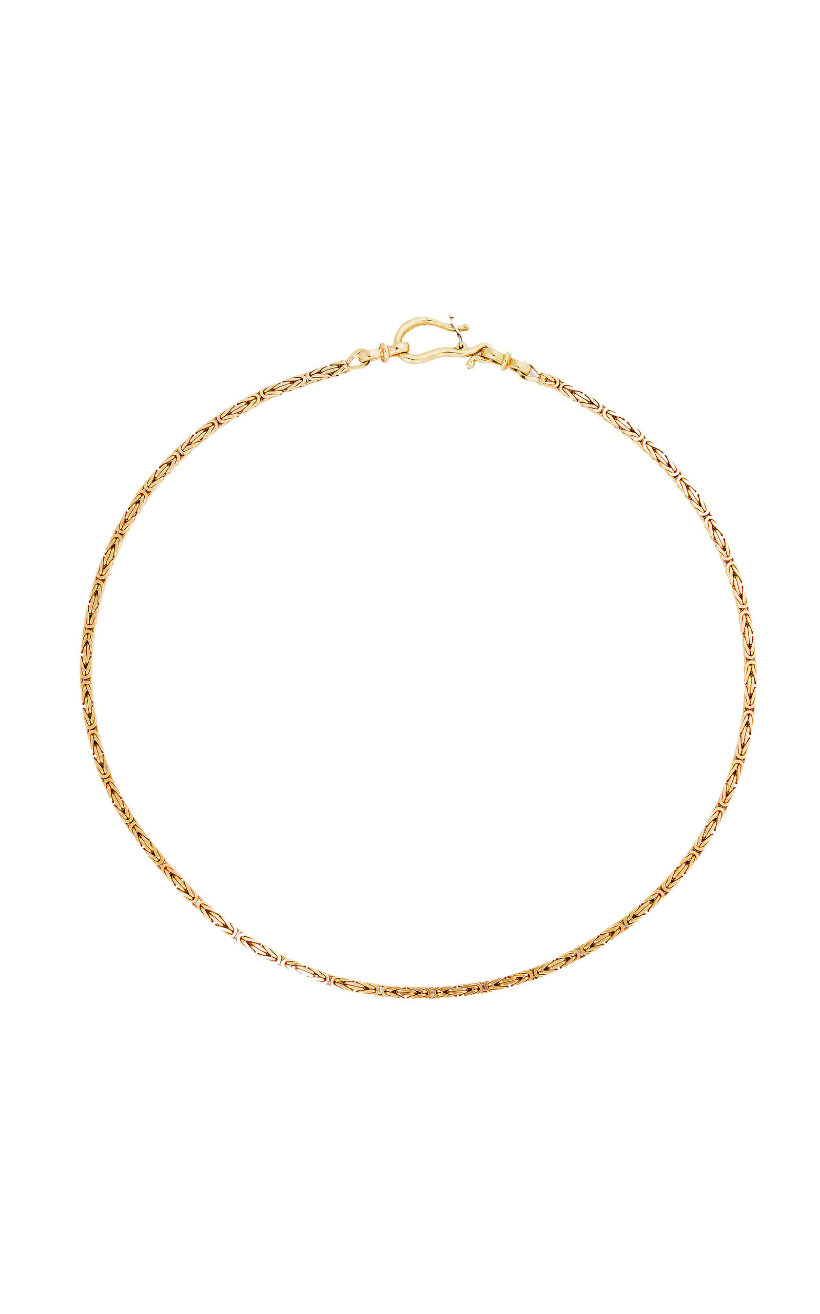 Renato Cipullo 18k Yellow Gold Byzantine Chain Necklace