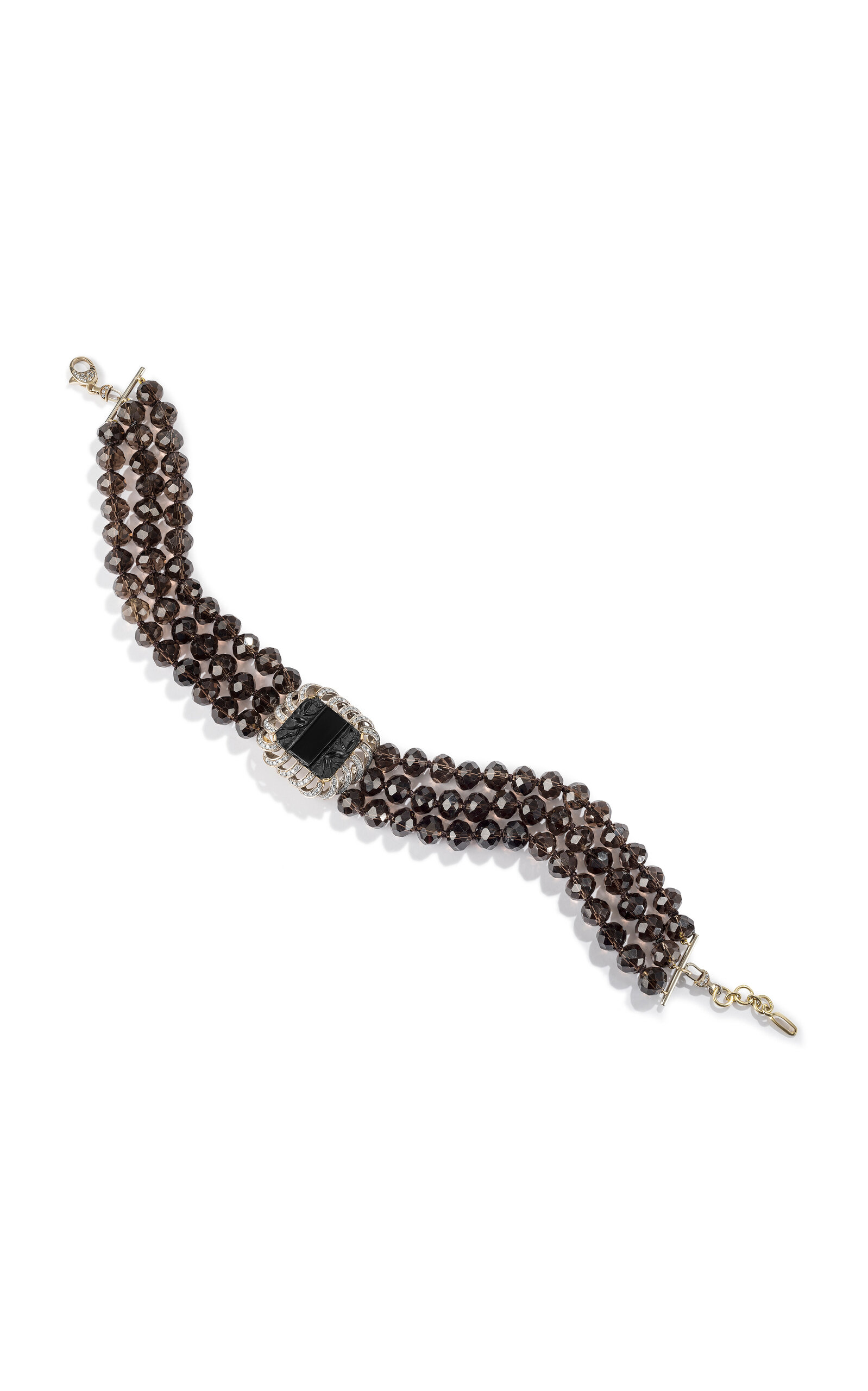 Renato Cipullo Figura 18k Yellow Gold Topaz Choker Necklace