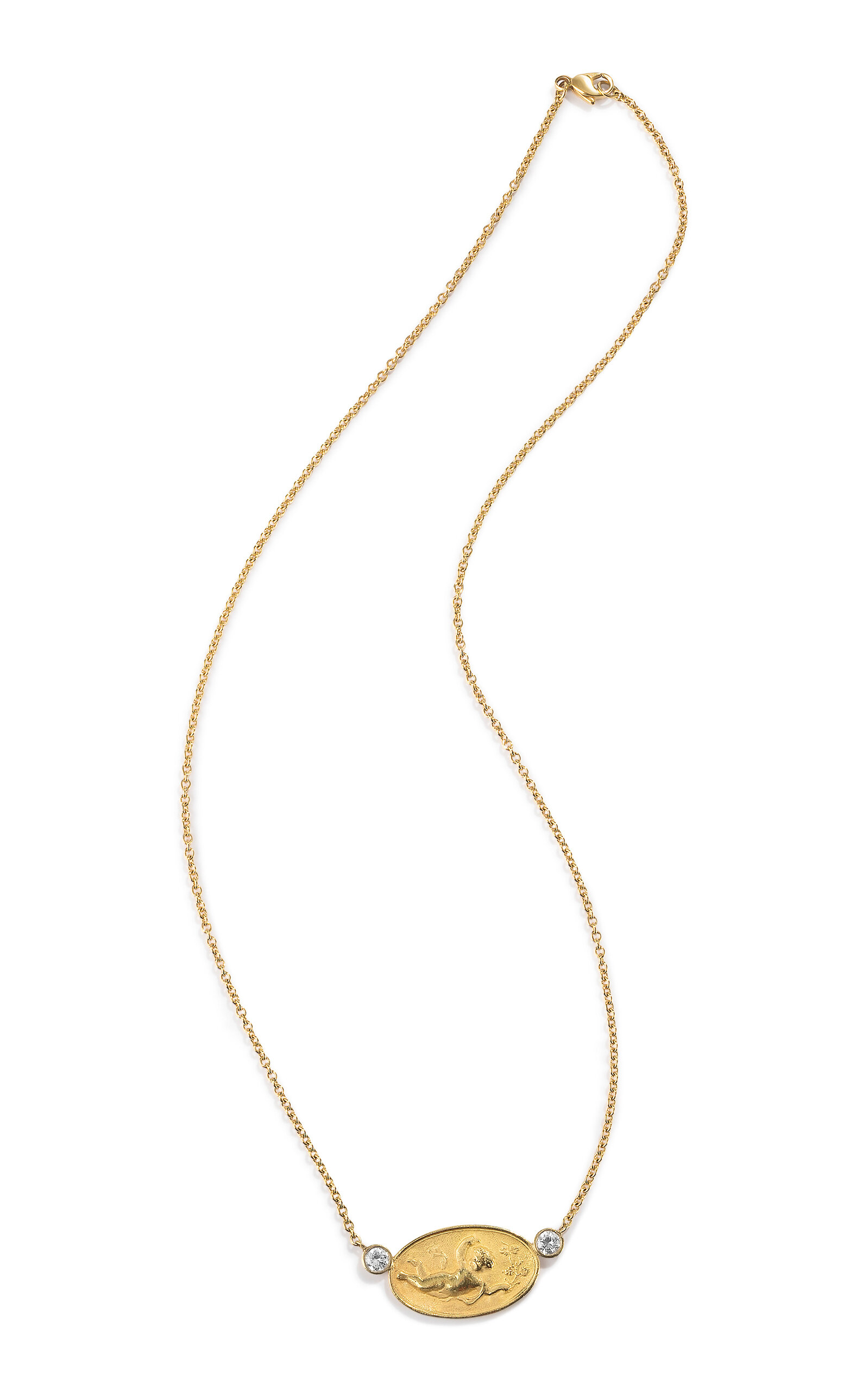 Renato Cipullo Ninfa Dei Fiori 18k  Yellow Gold Diamond Necklace