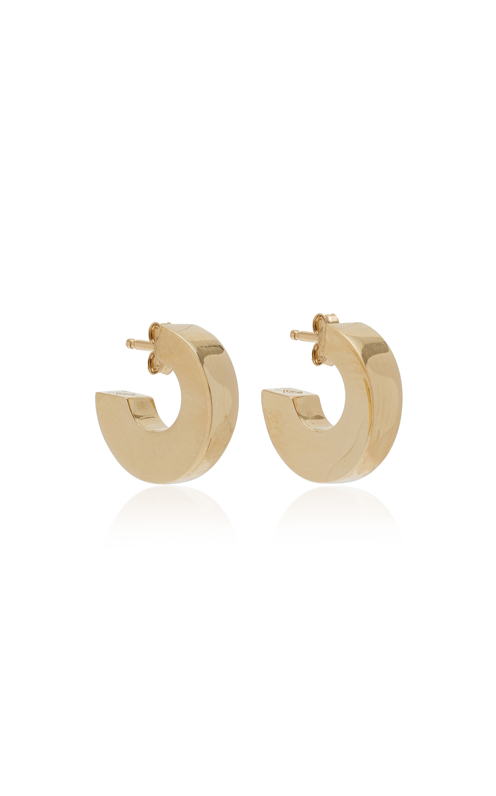 Renato Cipullo Small Giro 18k Yellow Gold Hoop Earrings