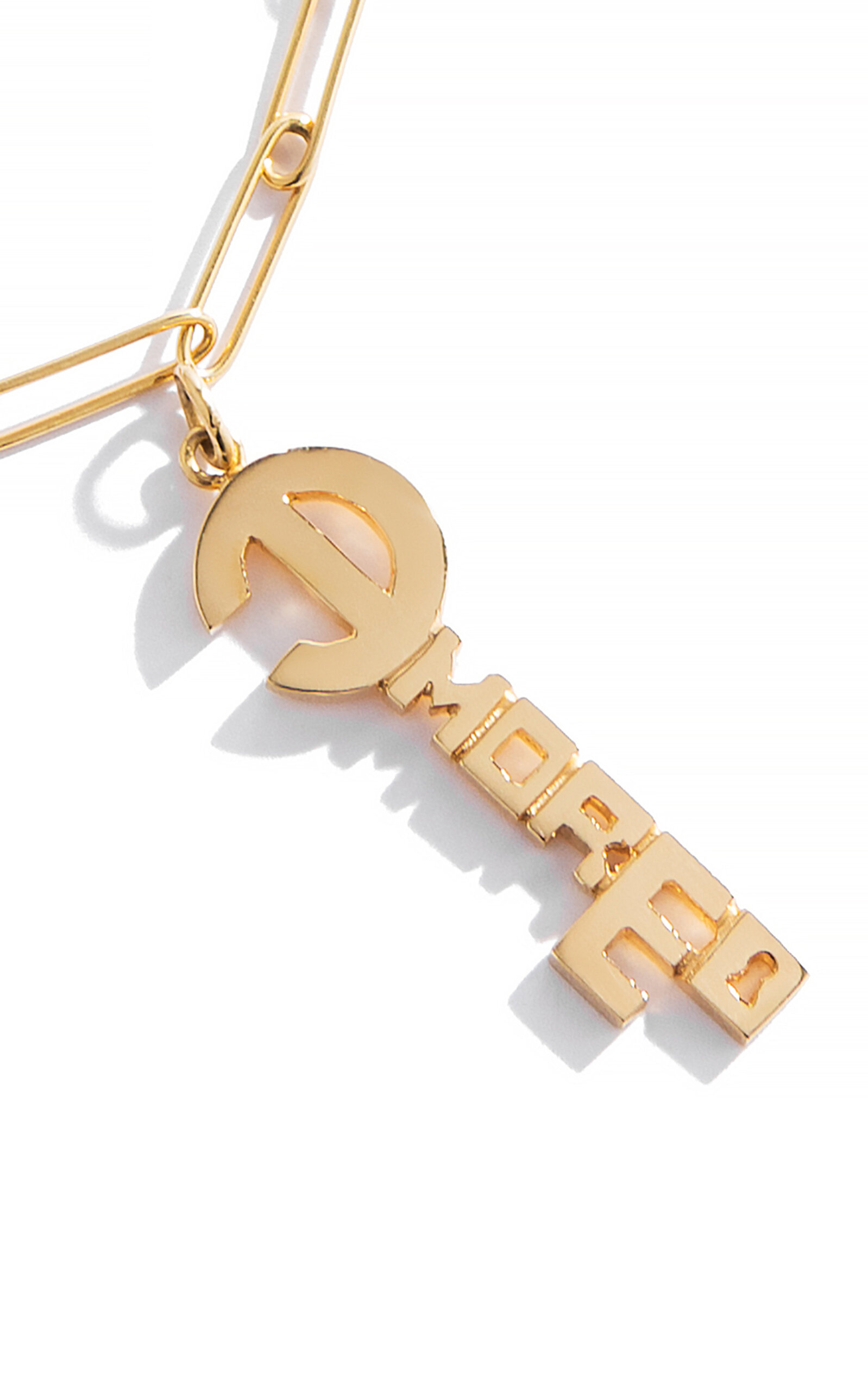 Renato Cipullo Amore 18k Yellow Gold Key Pendant
